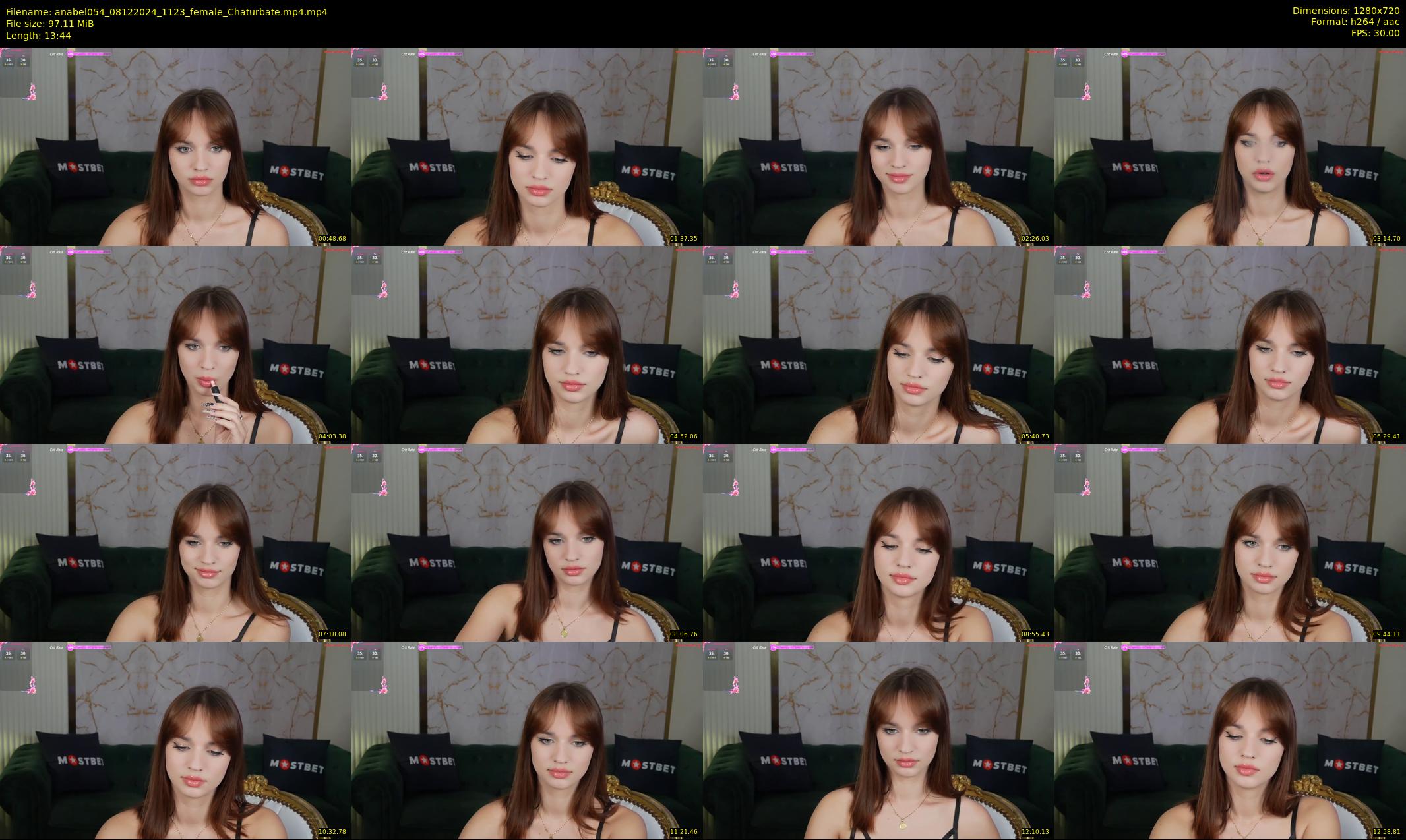 anabel054 — 14 minute Chaturbate female cam show recording, 720p, Dec 8, 2024