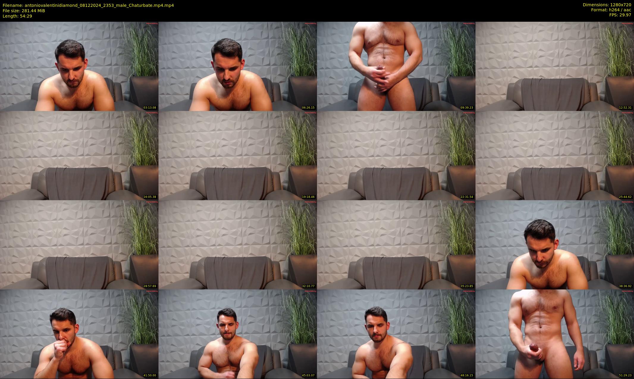 antoniovalentinidiamond — 55 minute Chaturbate male cam show recording, 720p, Dec 8, 2024