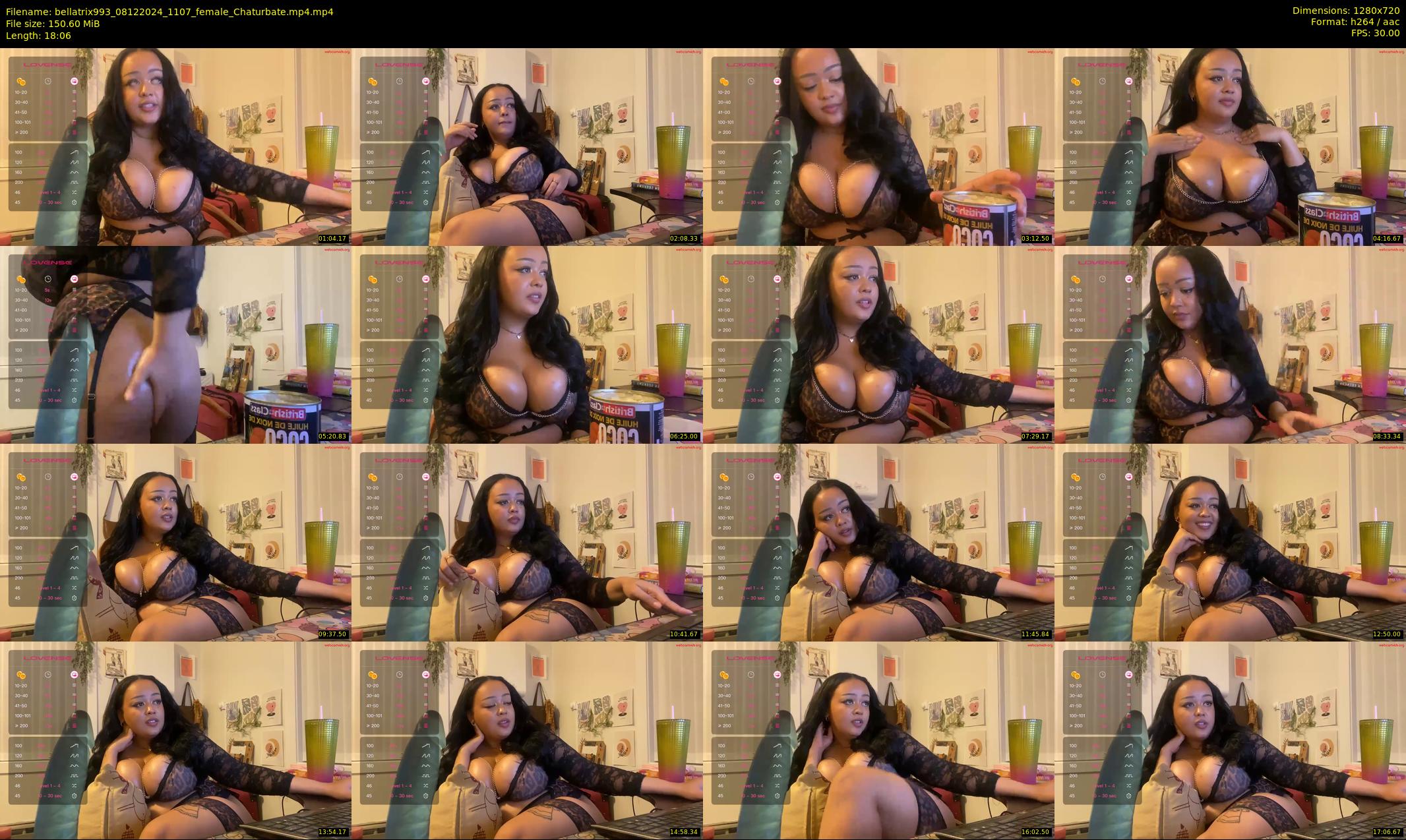 bellatrix993 — 19 minute Chaturbate female cam show recording, 720p, Dec 8, 2024