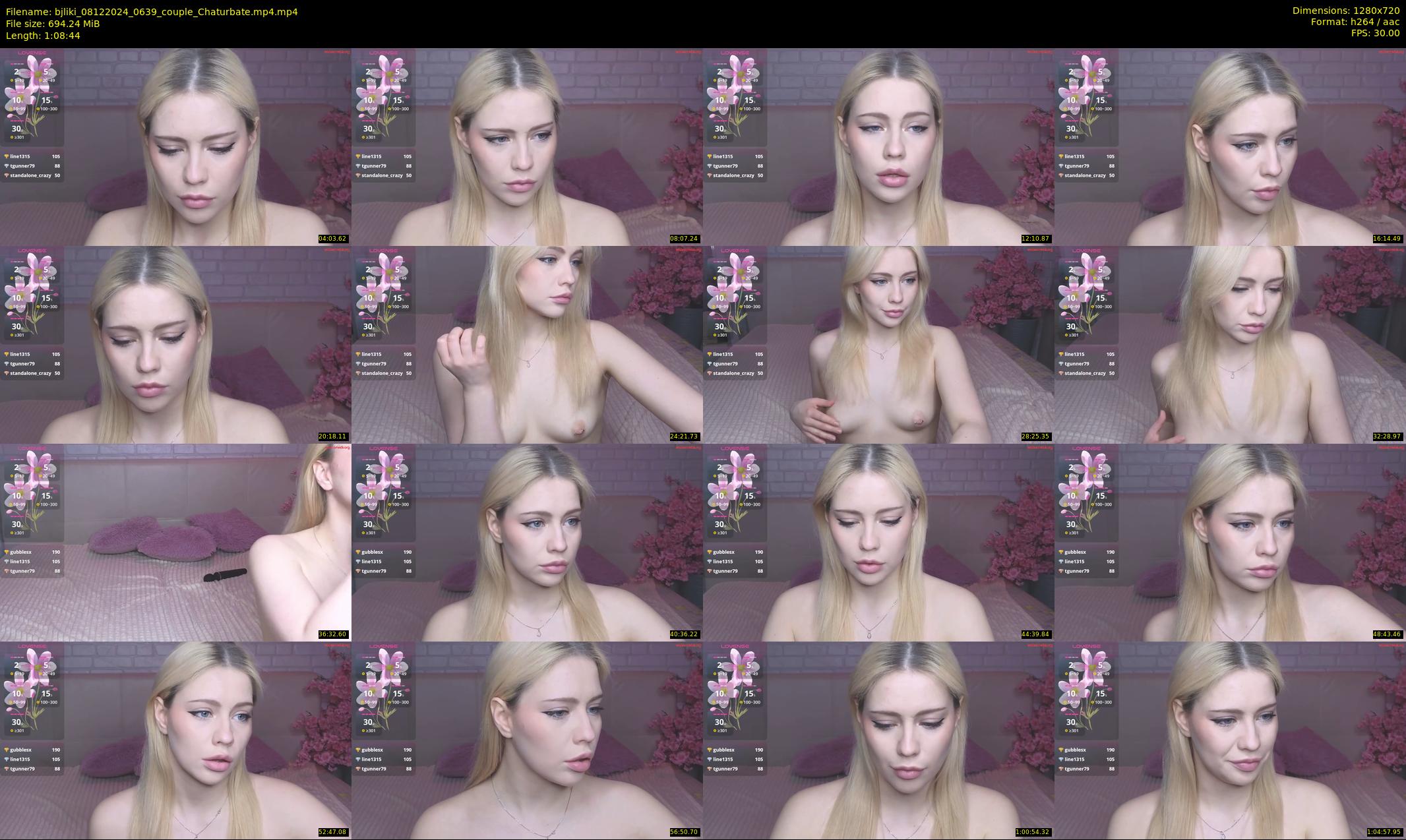 bjliki — 69 minute Chaturbate couple cam show recording, 720p, Dec 8, 2024