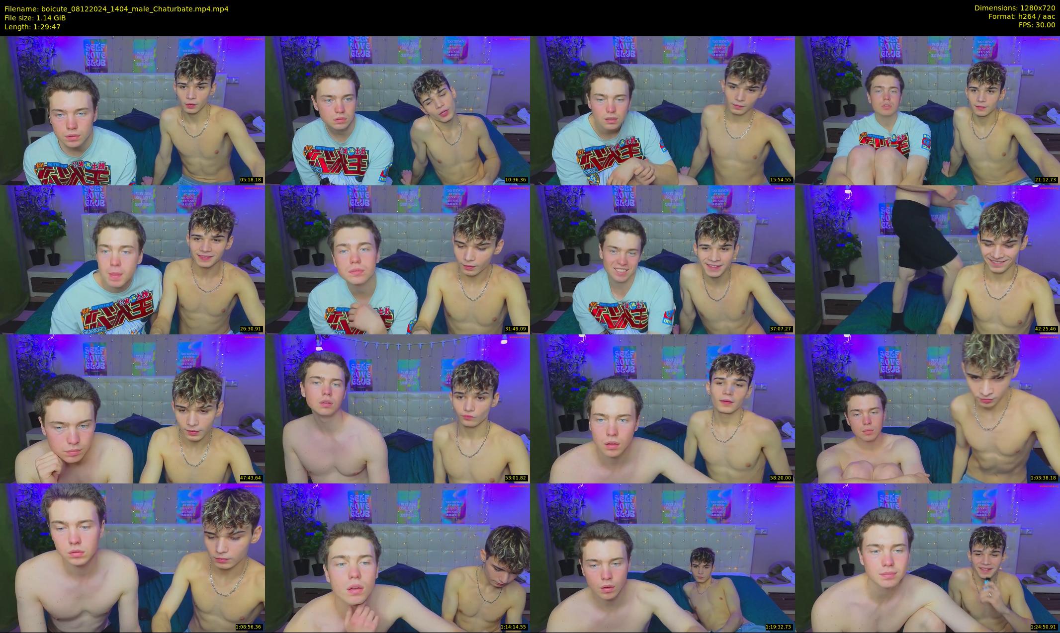 boicute — 90 minute Chaturbate male cam show recording, 720p, Dec 8, 2024