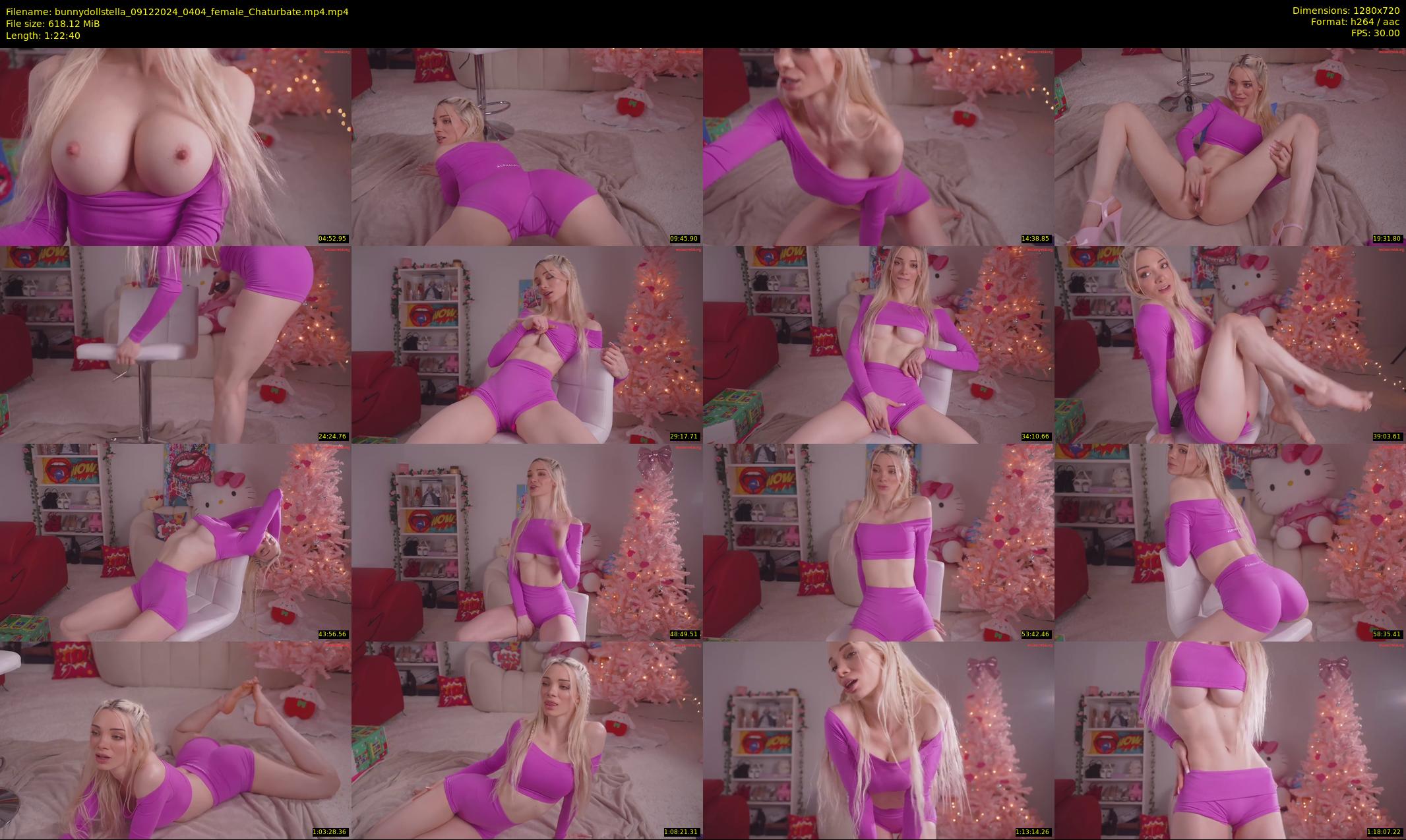 bunnydollstella — 83 minute Chaturbate female cam show recording, 720p, Dec 9, 2024