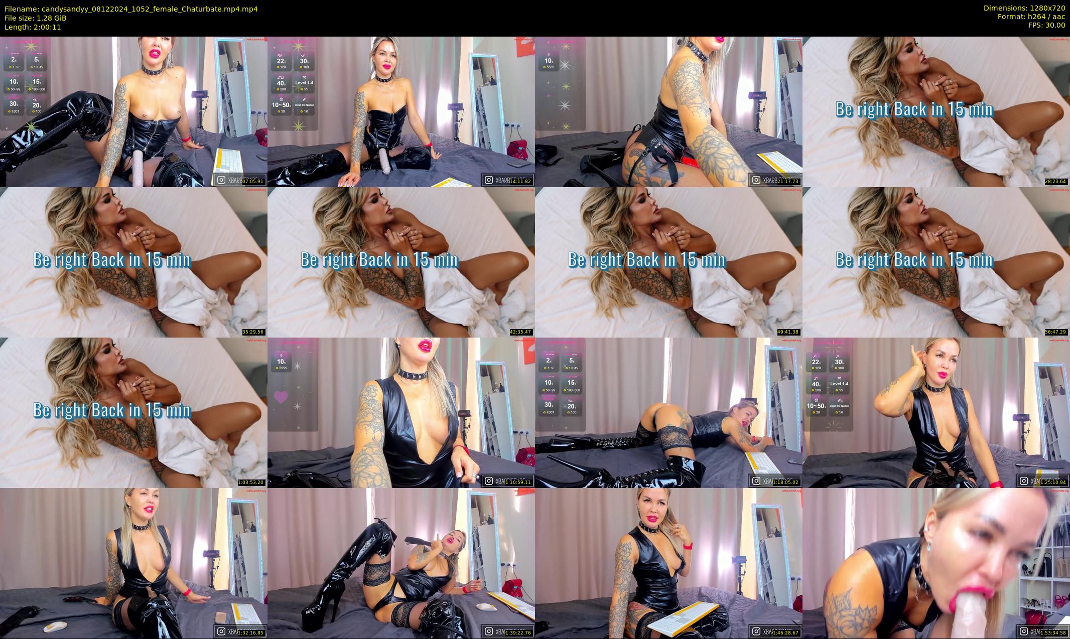 candysandyy — 121 minute Chaturbate female cam show recording, 720p, Dec 8, 2024