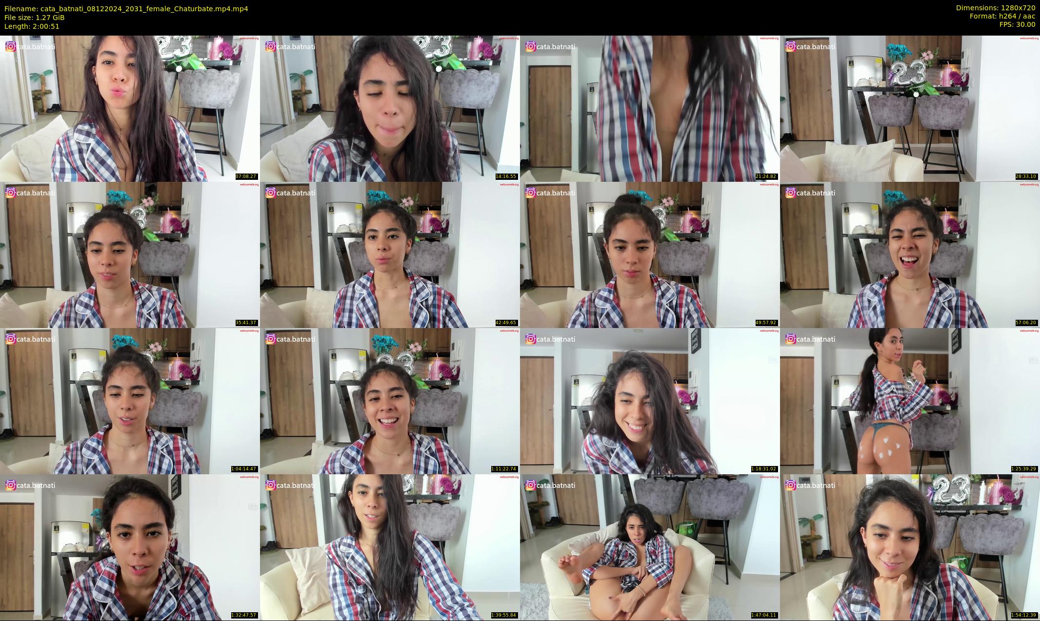 cata_batnati — 121 minute Chaturbate female cam show recording, 720p, Dec 8, 2024