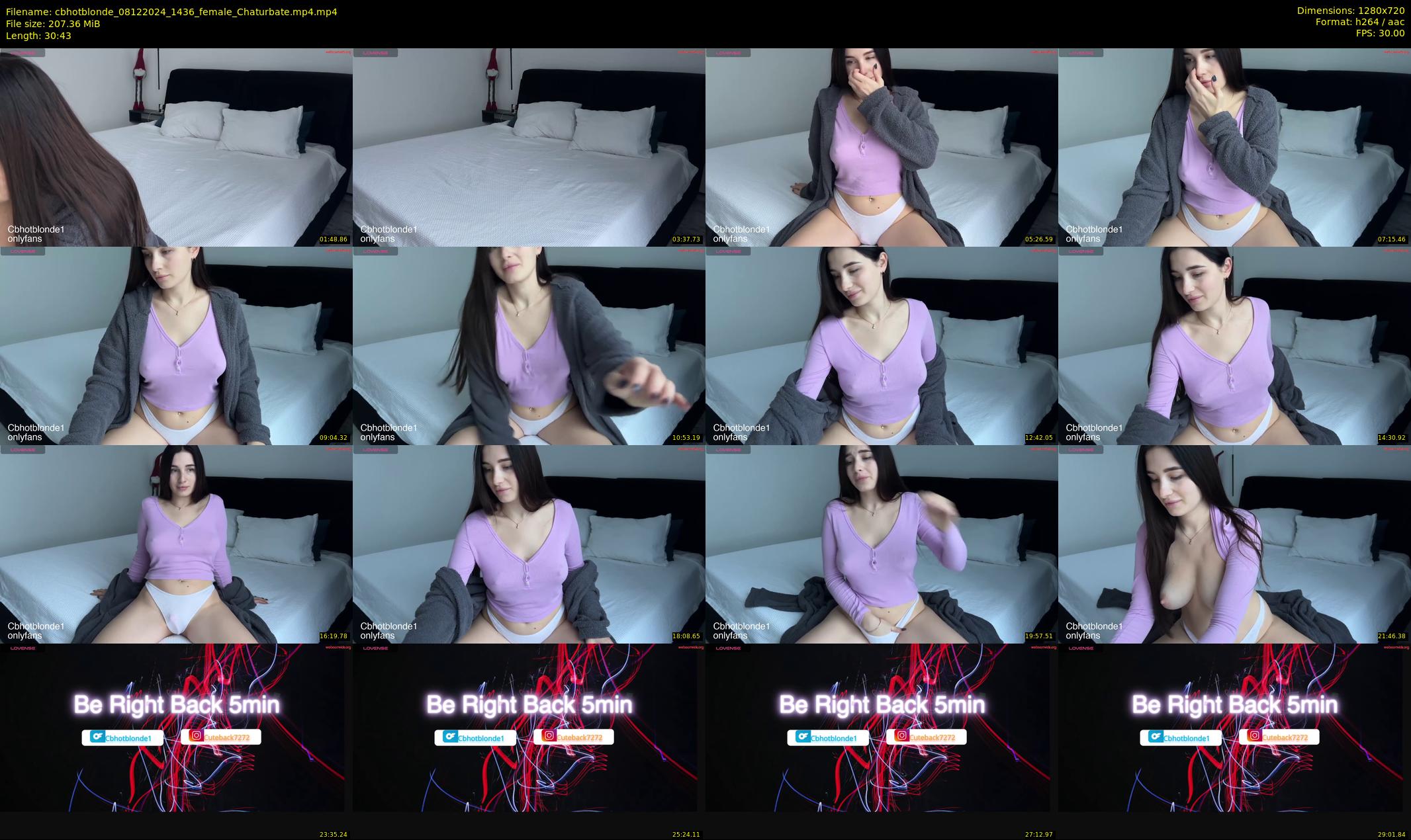 cbhotblonde — 31 minute Chaturbate female cam show recording, 720p, Dec 8, 2024