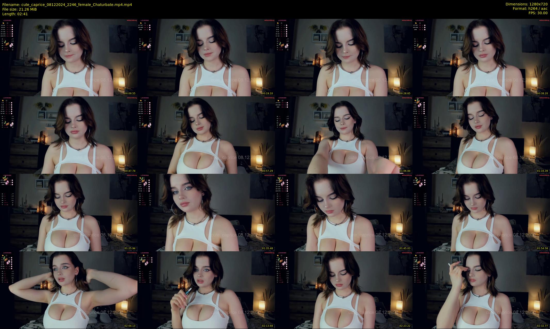 cute_caprice — 3 minute Chaturbate female cam show recording, 720p, Dec 8, 2024