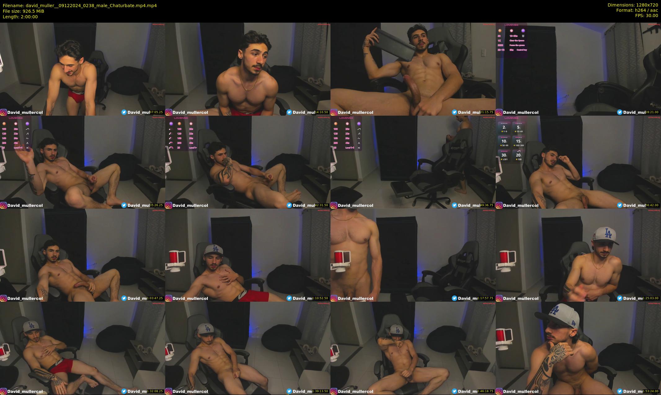 david_muller_ — 120 minute Chaturbate male cam show recording, 720p, Dec 9, 2024
