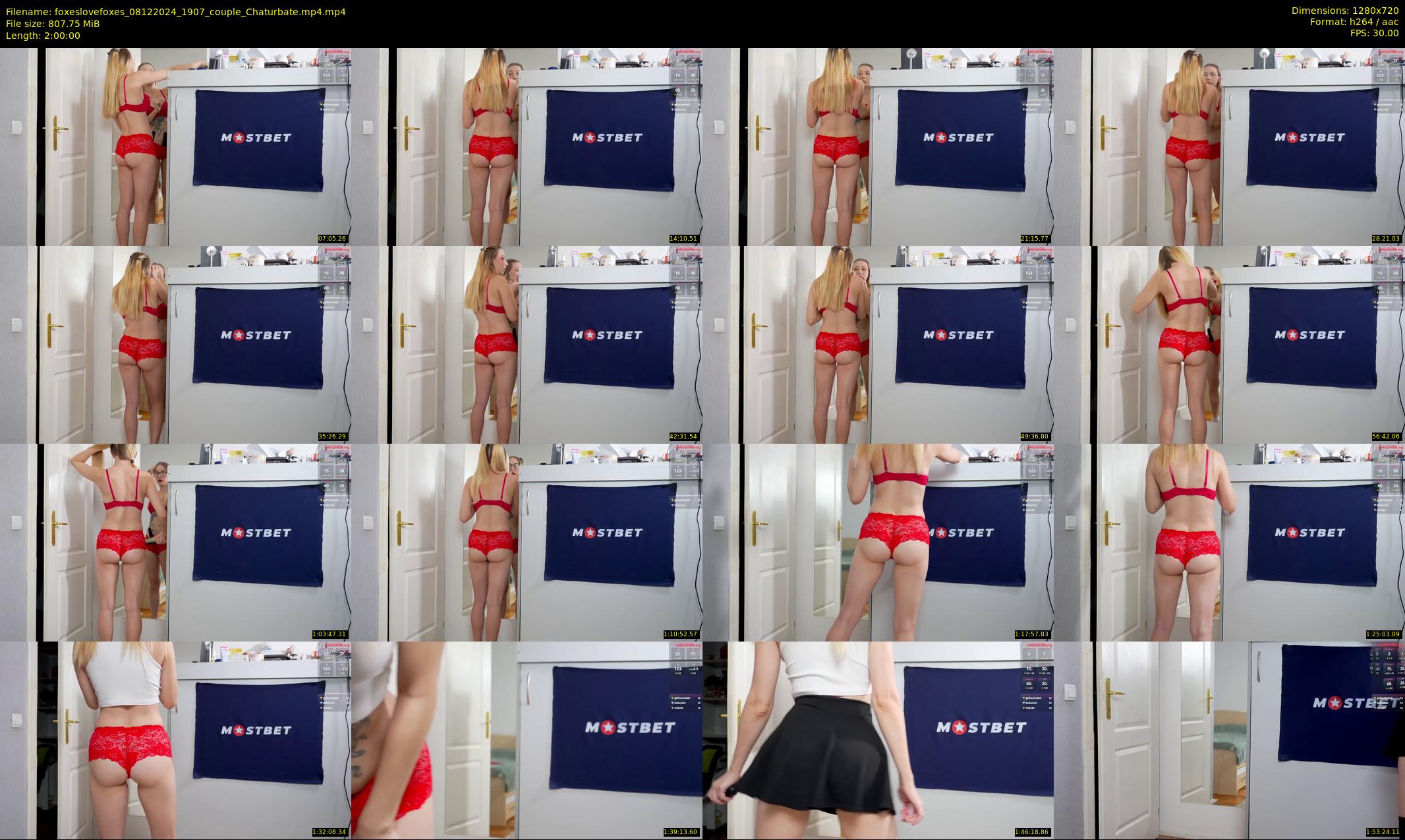 foxeslovefoxes — 120 minute Chaturbate couple cam show recording, 720p, Dec 8, 2024