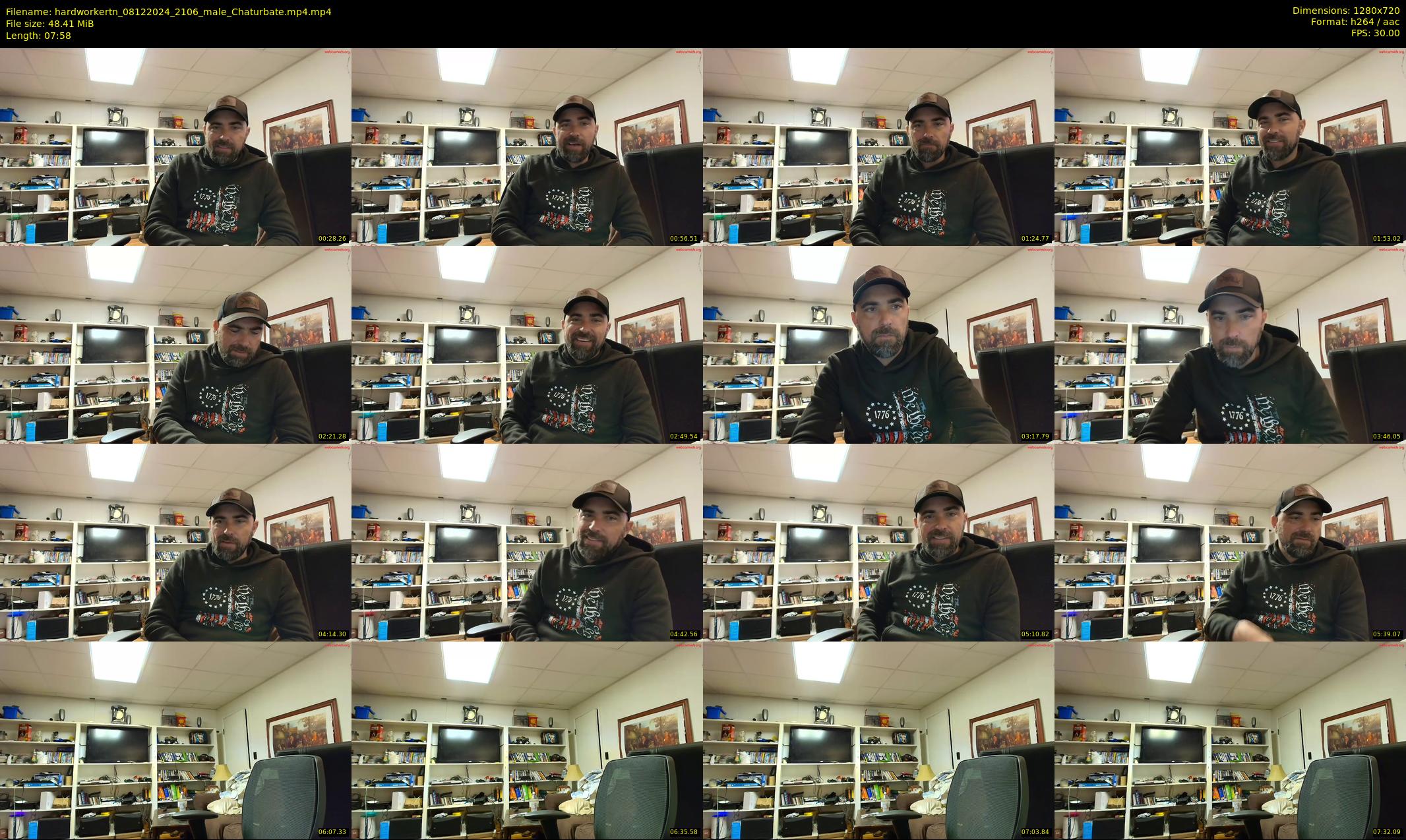 hardworkertn — 8 minute Chaturbate male cam show recording, 720p, Dec 8, 2024