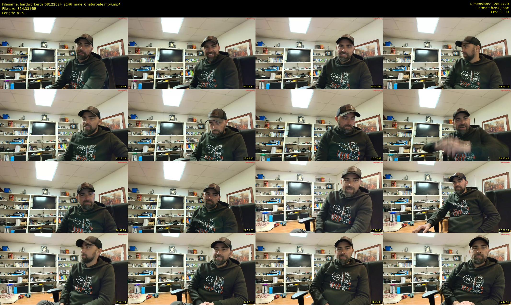 hardworkertn — 39 minute Chaturbate male cam show recording, 720p, Dec 8, 2024