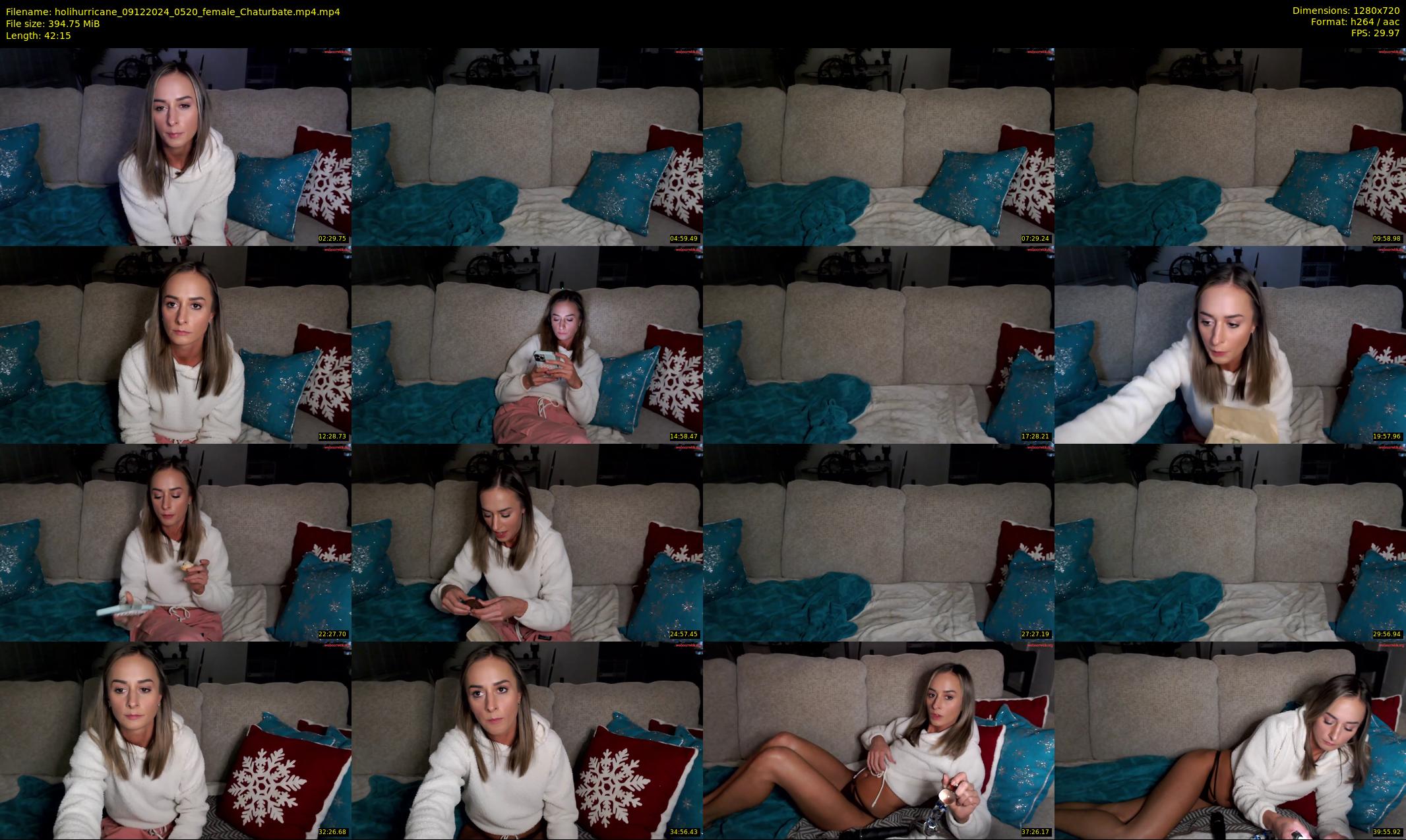 holihurricane — 43 minute Chaturbate female cam show recording, 720p, Dec 9, 2024
