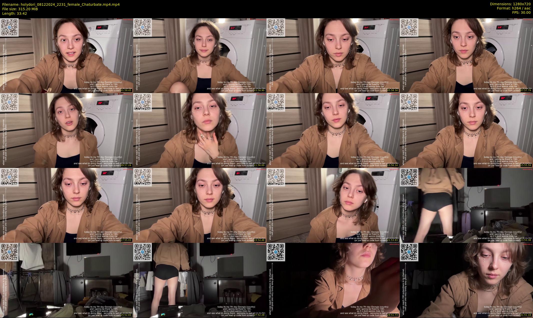 holydori — 34 minute Chaturbate female cam show recording, 720p, Dec 8, 2024