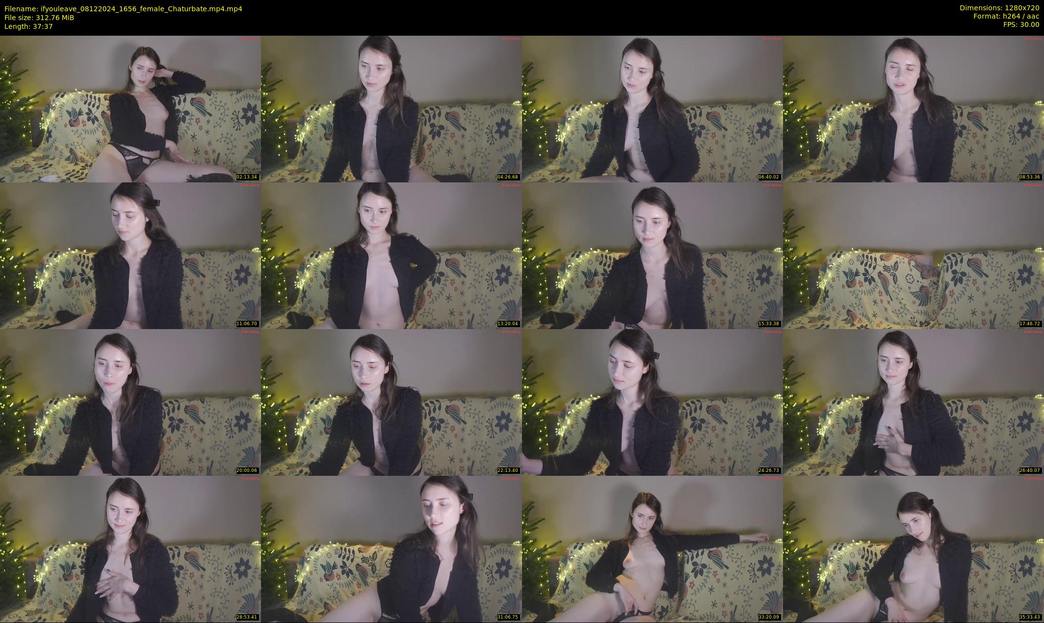 ifyouleave — 38 minute Chaturbate female cam show recording, 720p, Dec 8, 2024