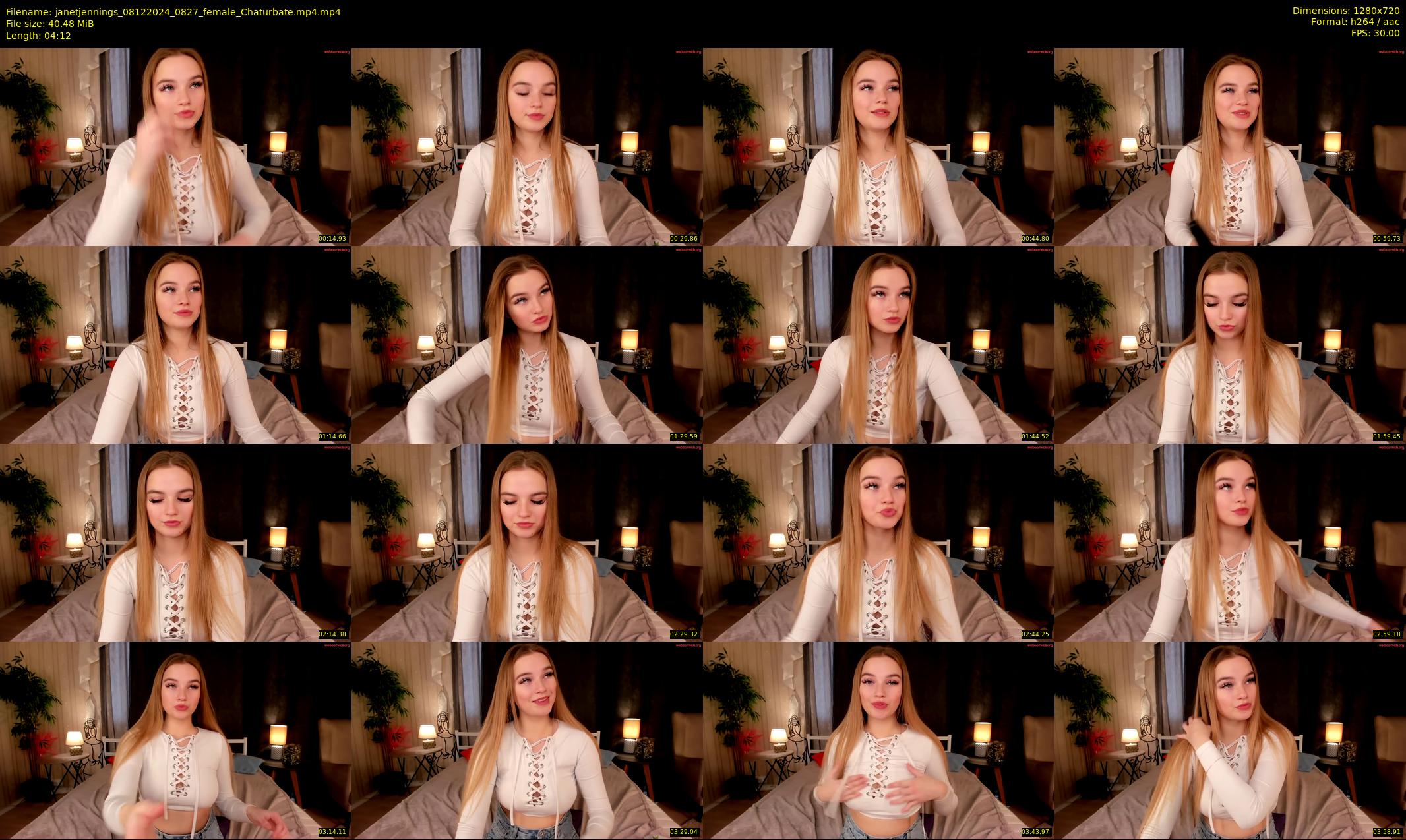 janetjennings — 5 minute Chaturbate female cam show recording, 720p, Dec 8, 2024
