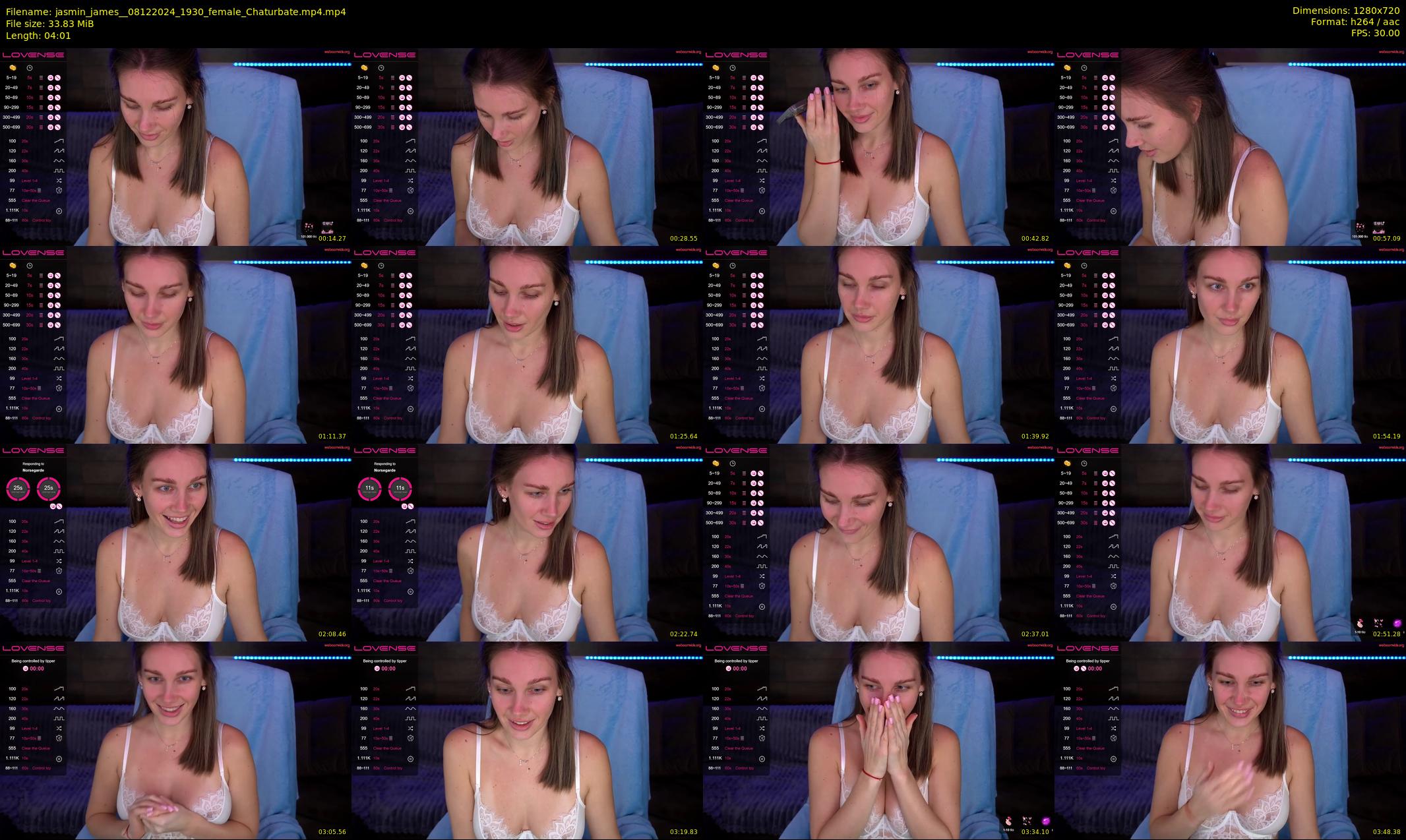 jasmin_james_ — 5 minute Chaturbate female cam show recording, 720p, Dec 8, 2024