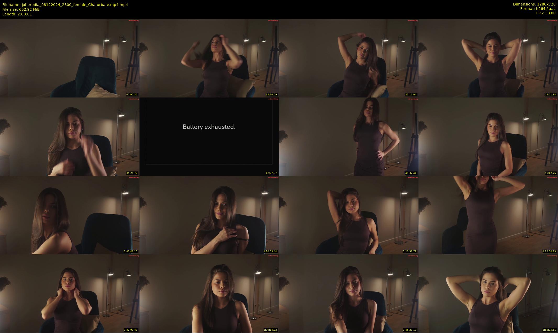joheredia — 121 minute Chaturbate female cam show recording, 720p, Dec 8, 2024