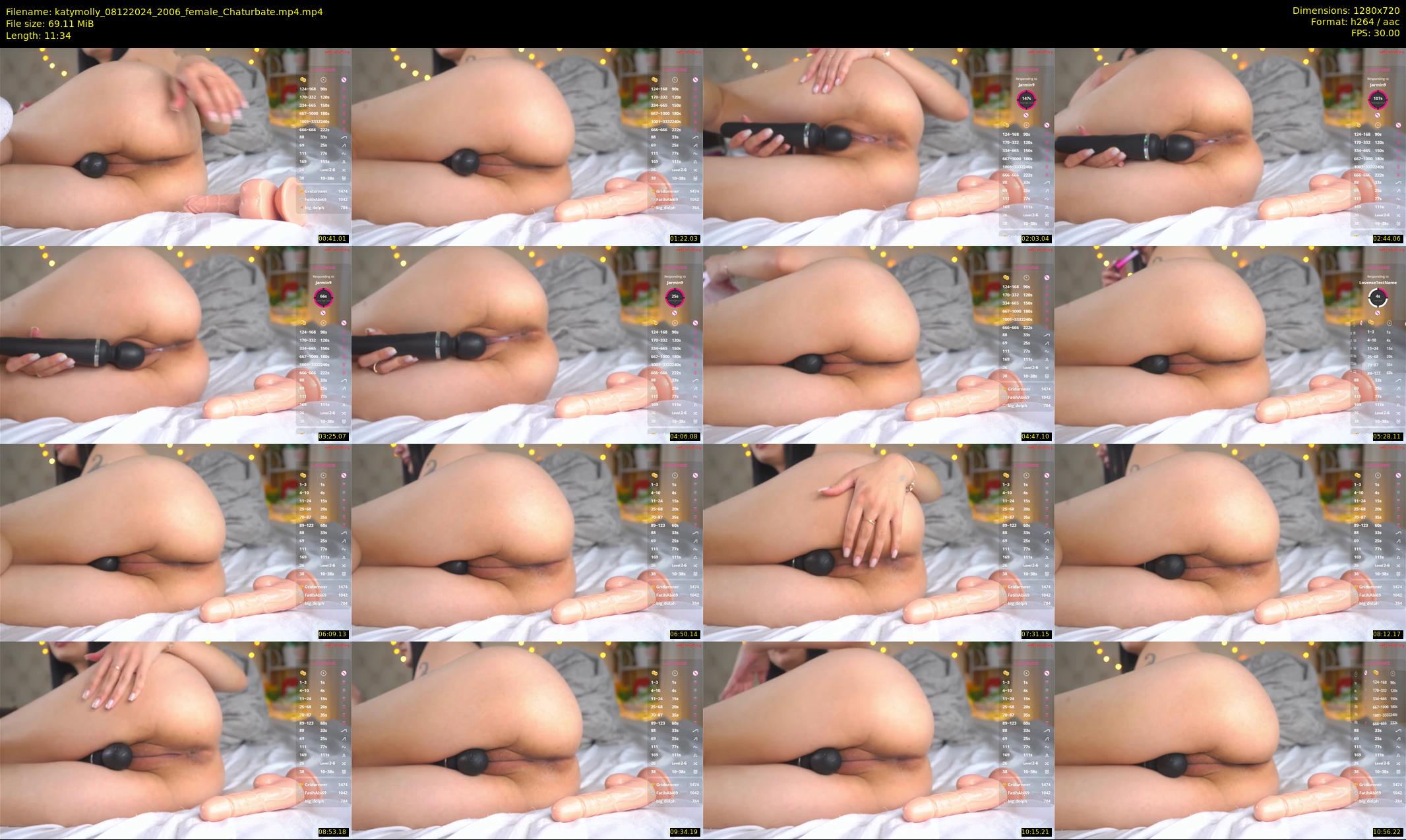 katymolly — 12 minute Chaturbate female cam show recording, 720p, Dec 8, 2024