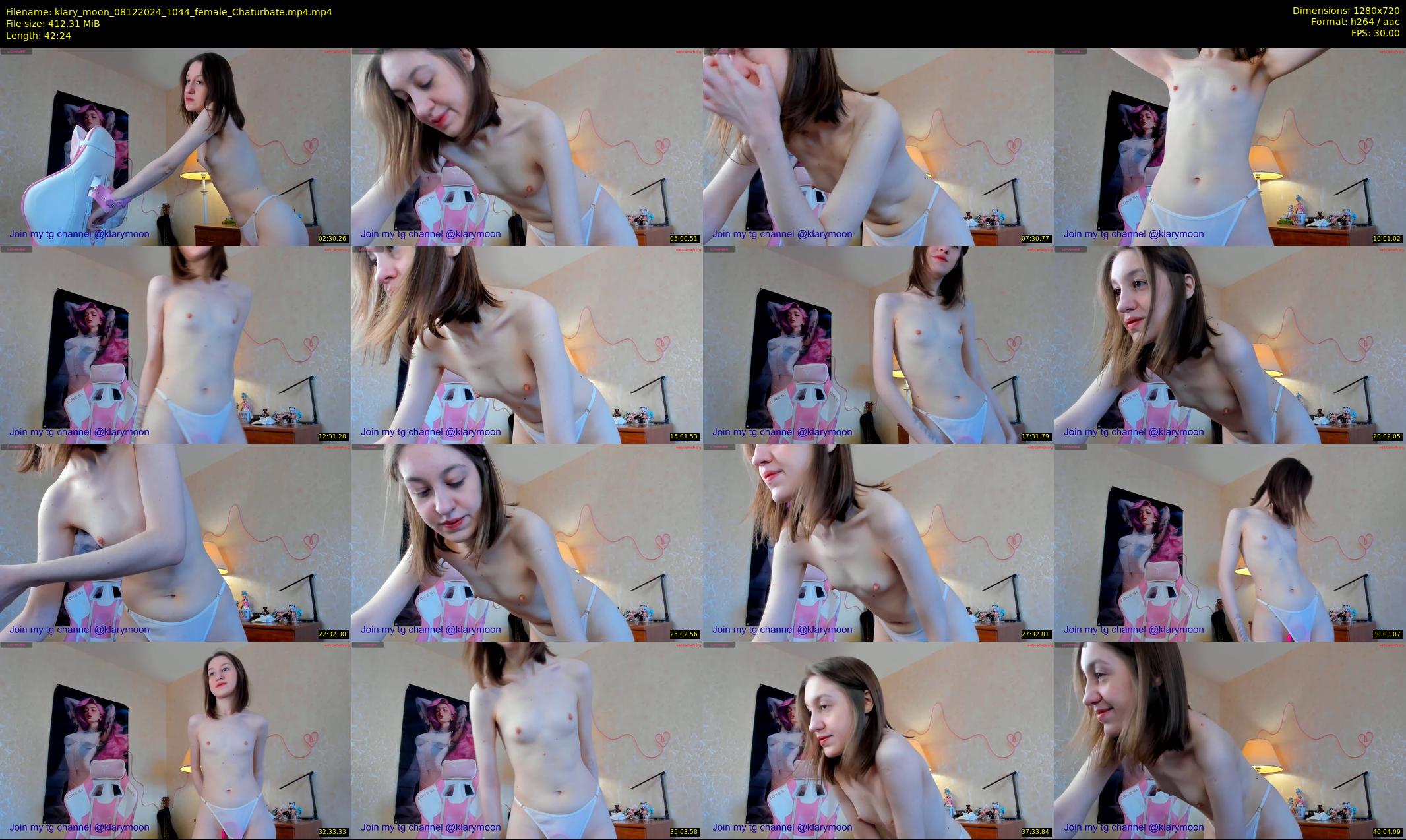 klary_moon — 43 minute Chaturbate female cam show recording, 720p, Dec 8, 2024