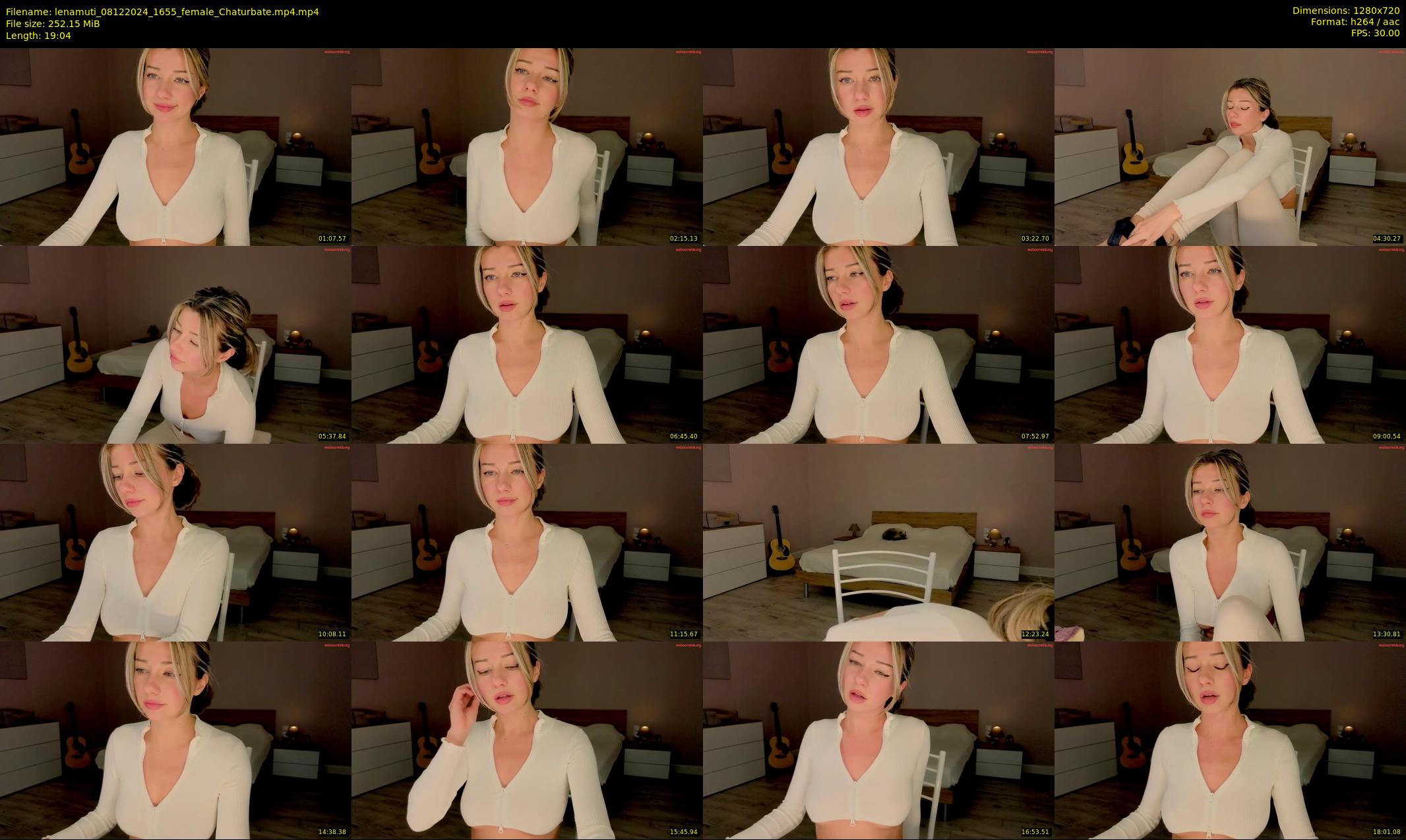 lenamuti — 20 minute Chaturbate female cam show recording, 720p, Dec 8, 2024