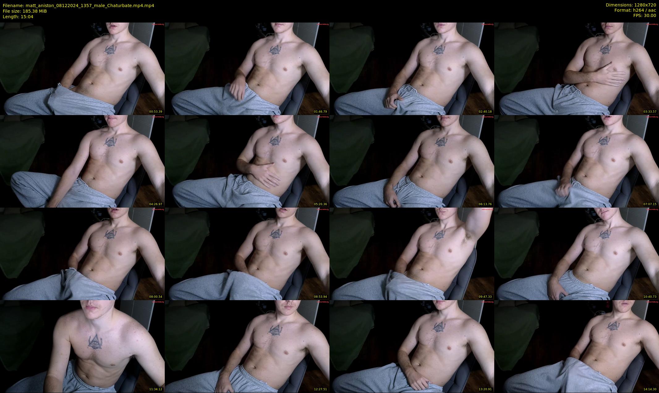 matt_aniston — 16 minute Chaturbate male cam show recording, 720p, Dec 8, 2024