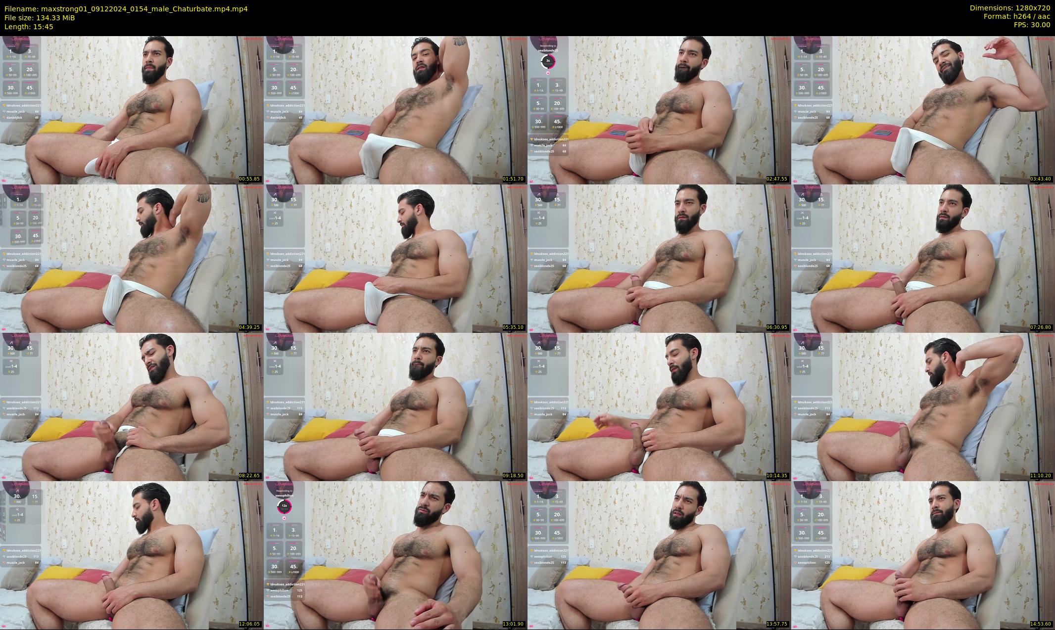 maxstrong01 — 16 minute Chaturbate male cam show recording, 720p, Dec 9, 2024