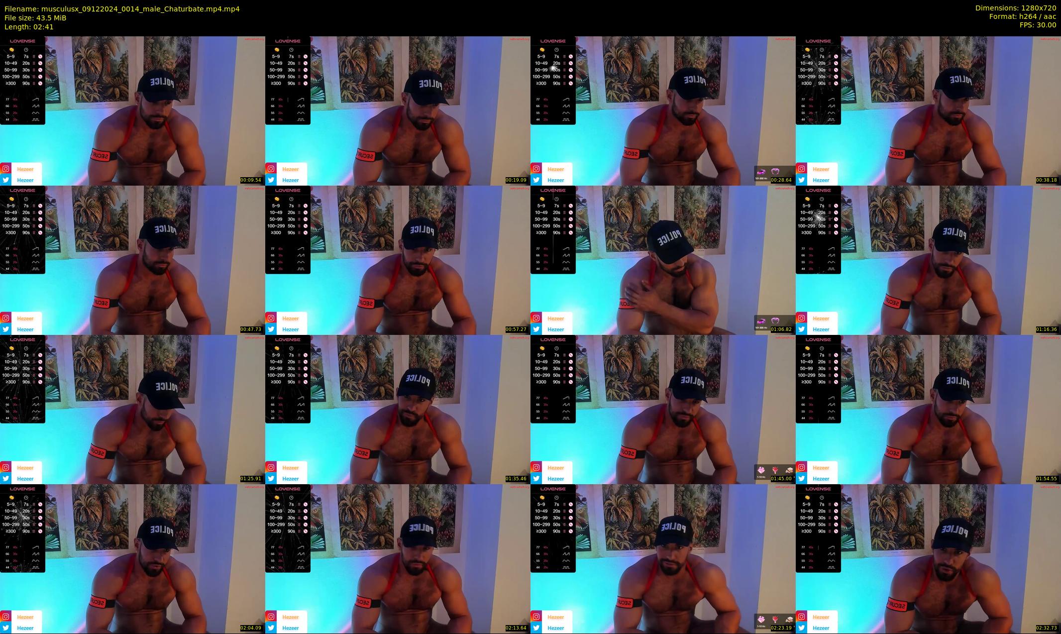 musculusx — 3 minute Chaturbate male cam show recording, 720p, Dec 9, 2024