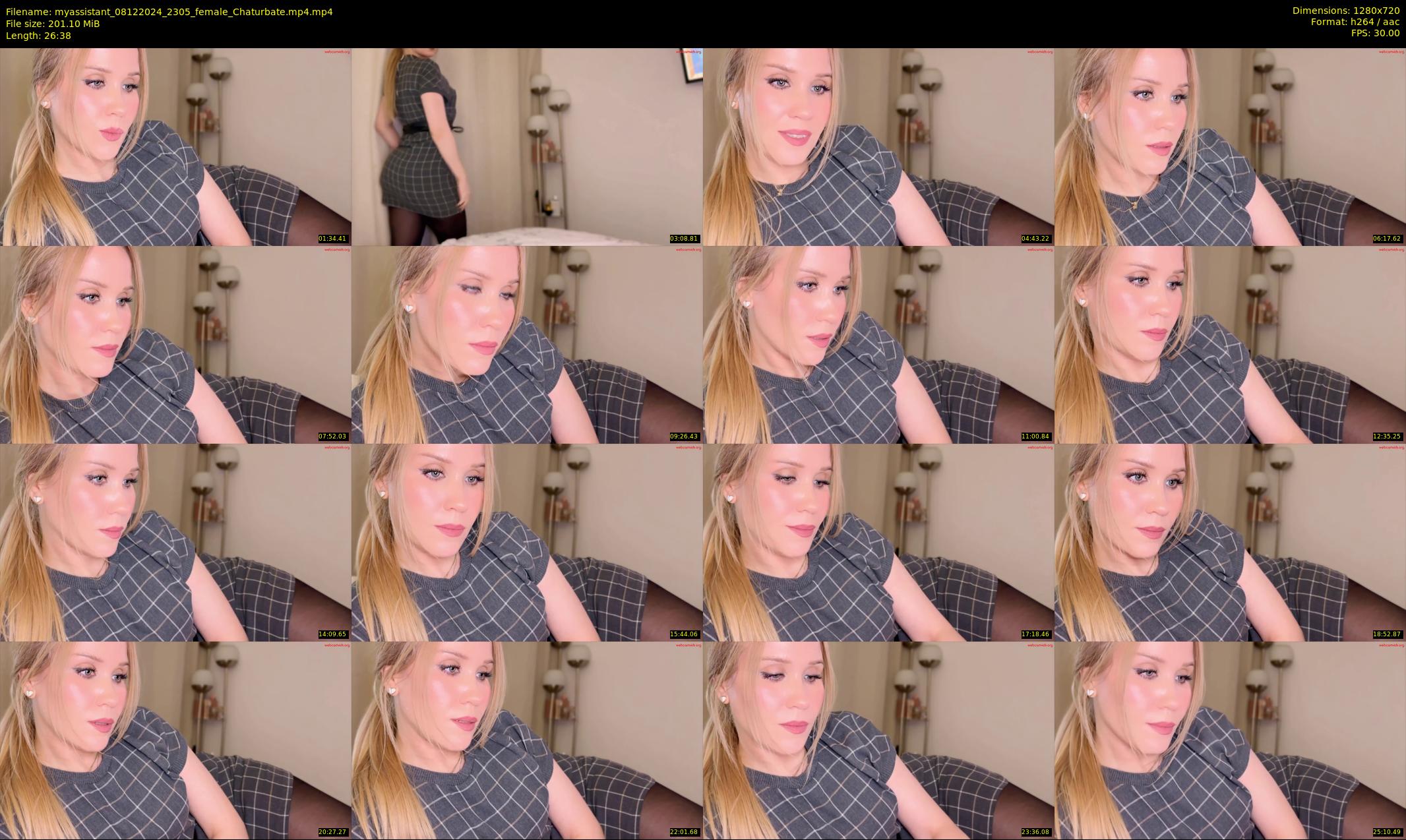 myassistant — 27 minute Chaturbate female cam show recording, 720p, Dec 8, 2024