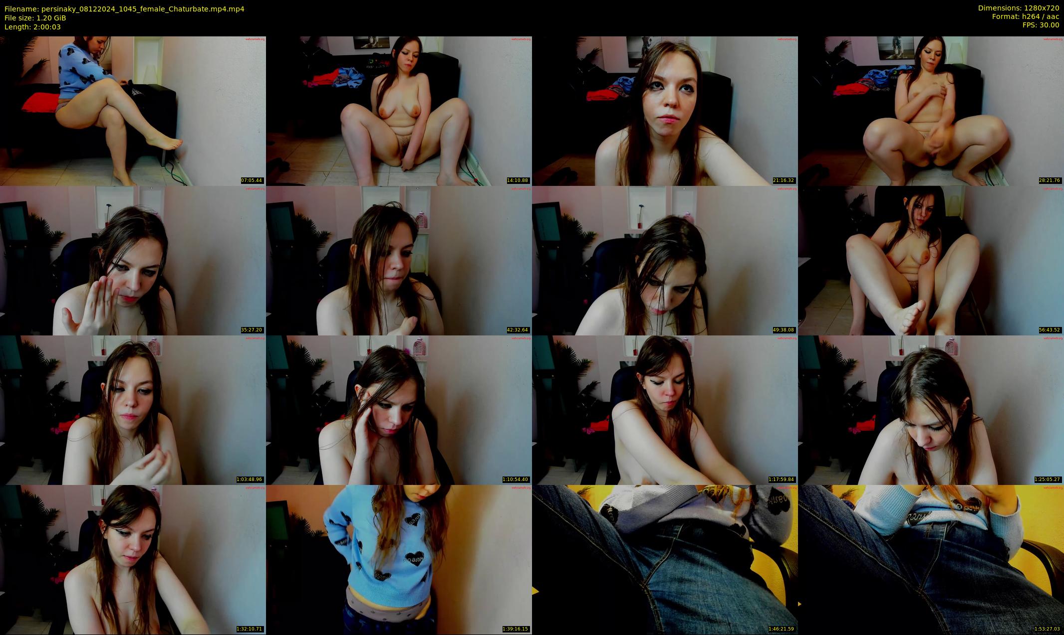 persinaky — 121 minute Chaturbate female cam show recording, 720p, Dec 8, 2024