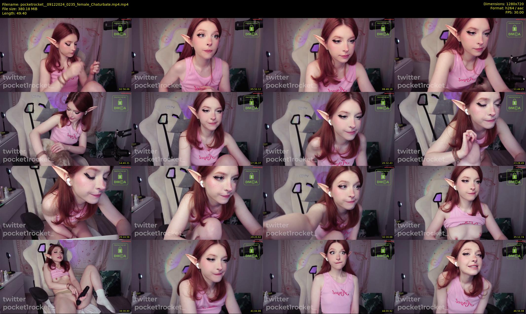pocketrocket_ — 50 minute Chaturbate female cam show recording, 720p, Dec 9, 2024