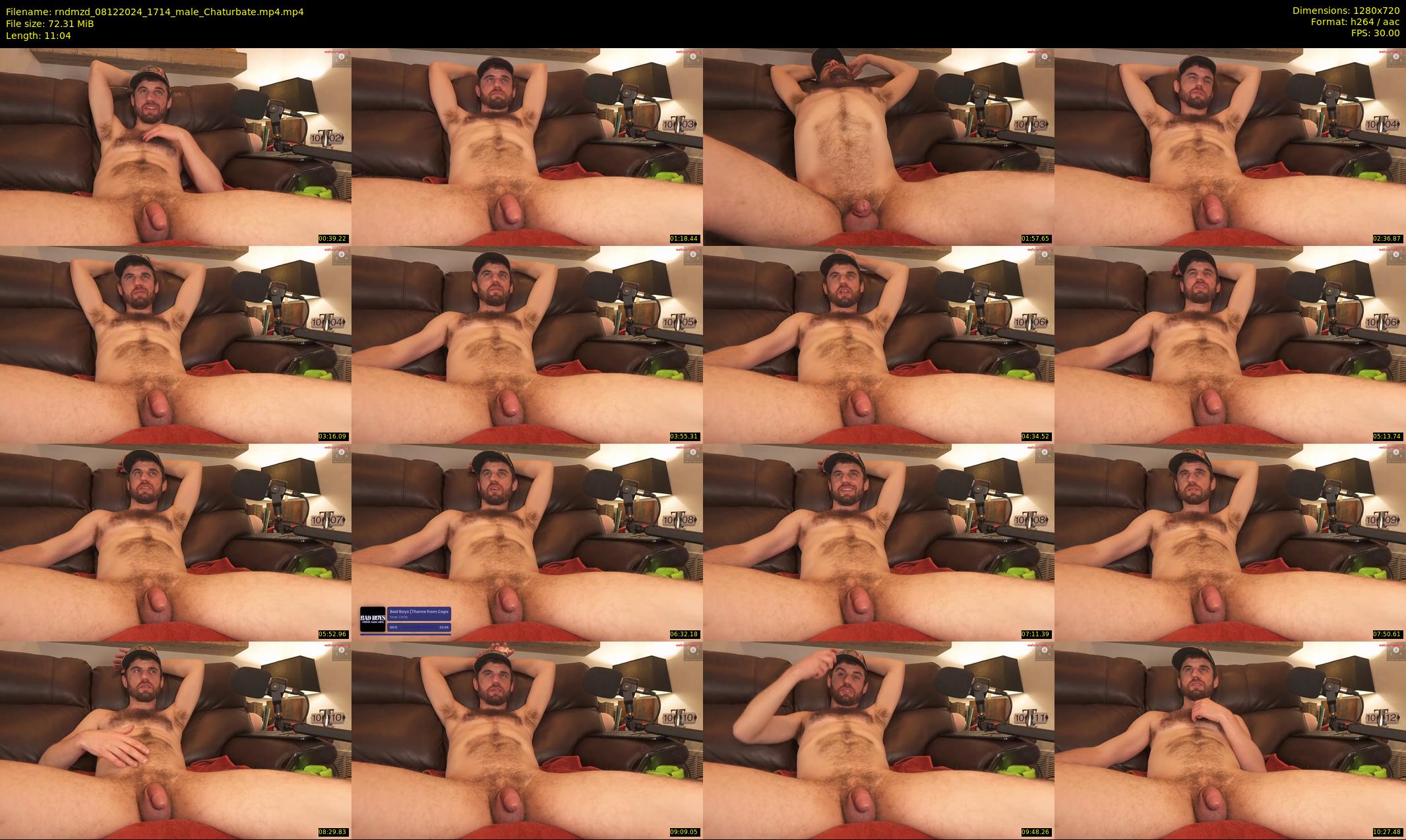 rndmzd — 12 minute Chaturbate male cam show recording, 720p, Dec 8, 2024