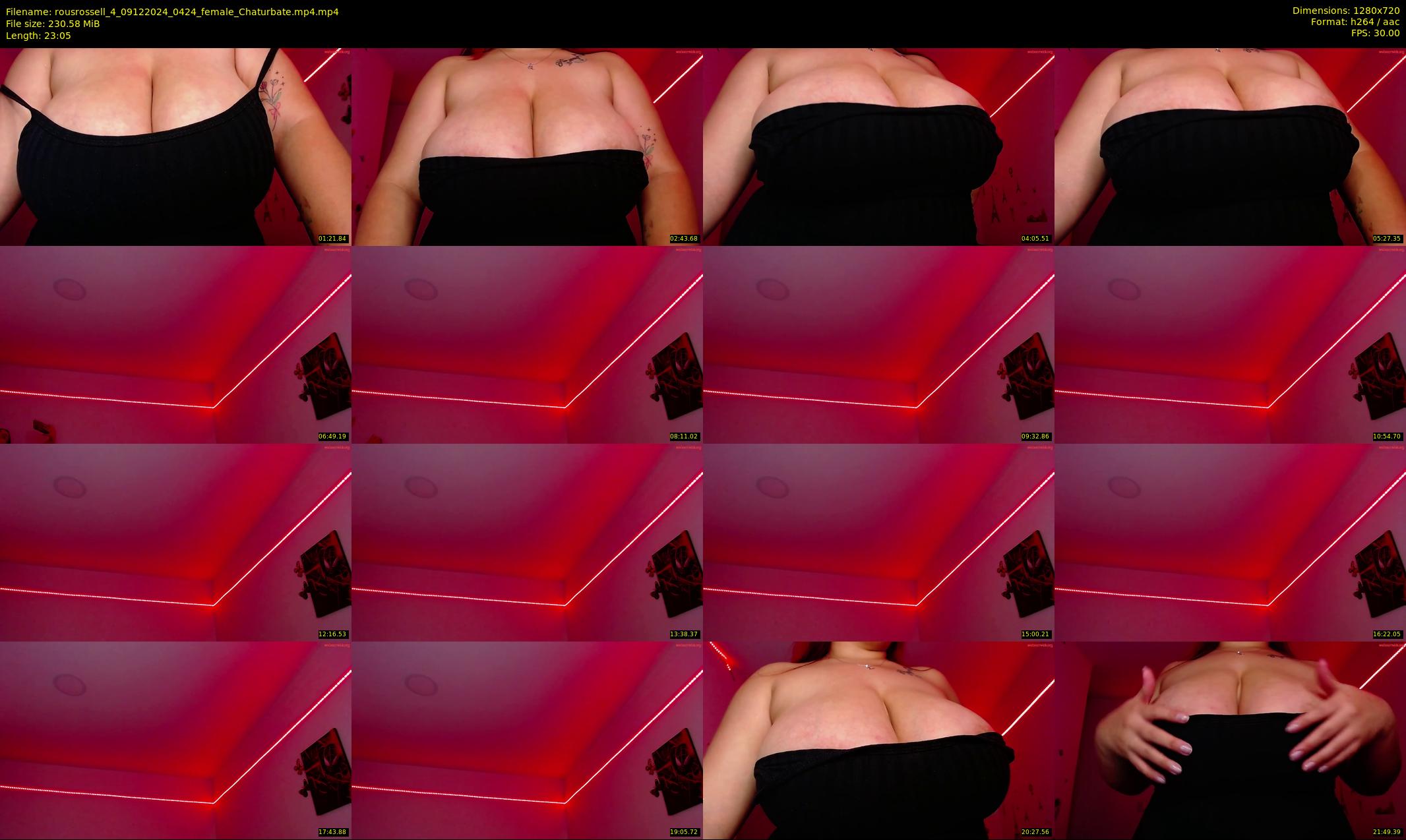 rousrossell_4 — 24 minute Chaturbate female cam show recording, 720p, Dec 9, 2024