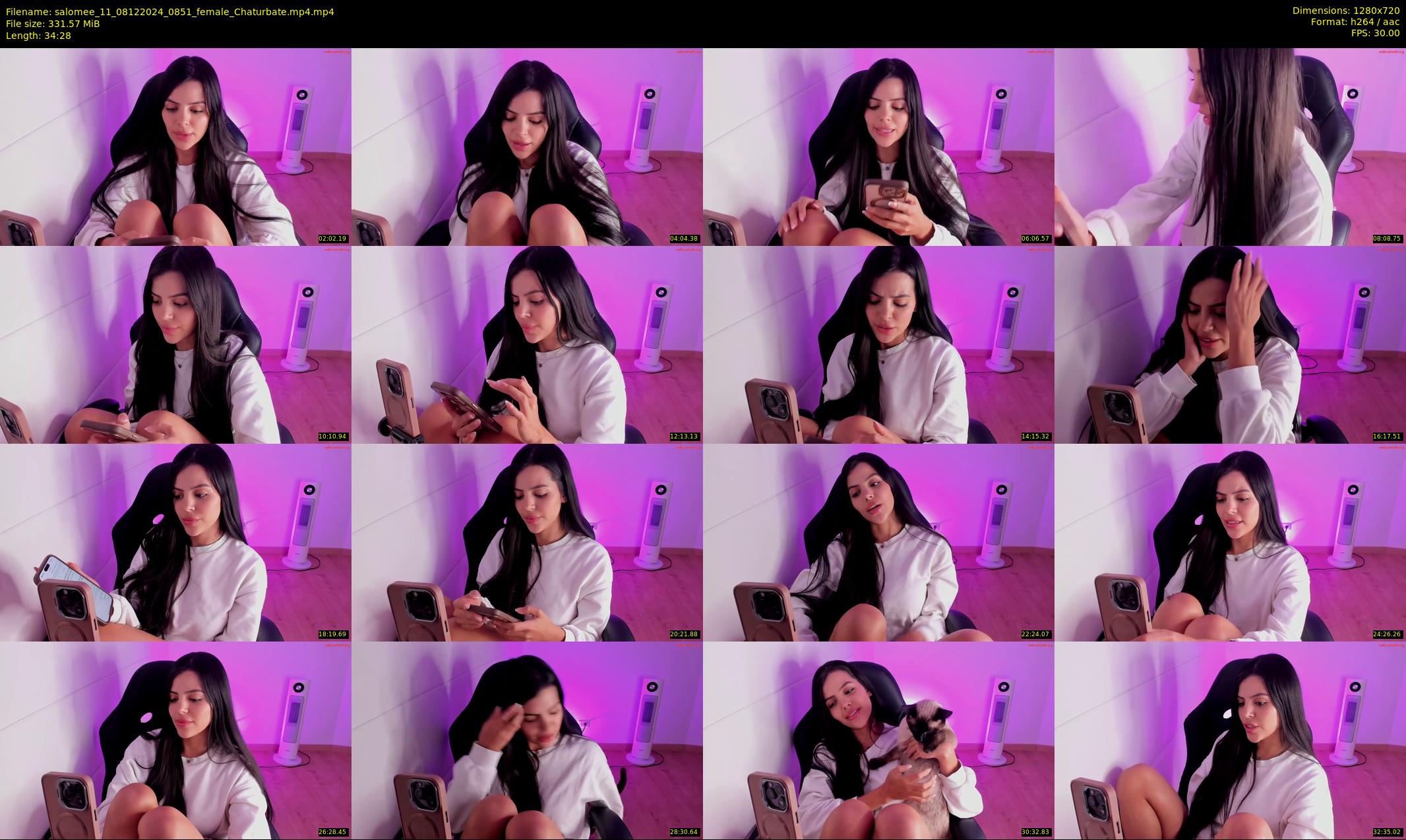 salomee_11 — 35 minute Chaturbate female cam show recording, 720p, Dec 8, 2024