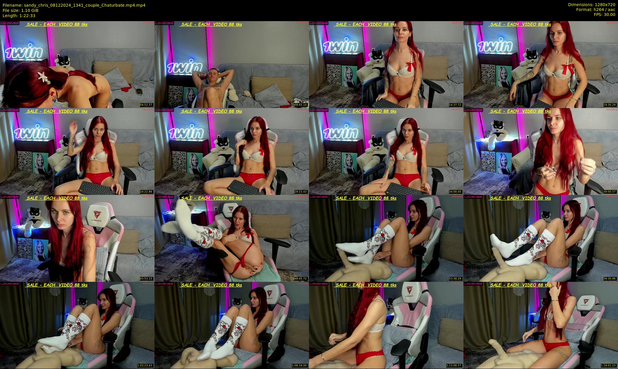 sandy_chris — 83 minute Chaturbate couple cam show recording, 720p, Dec 8, 2024
