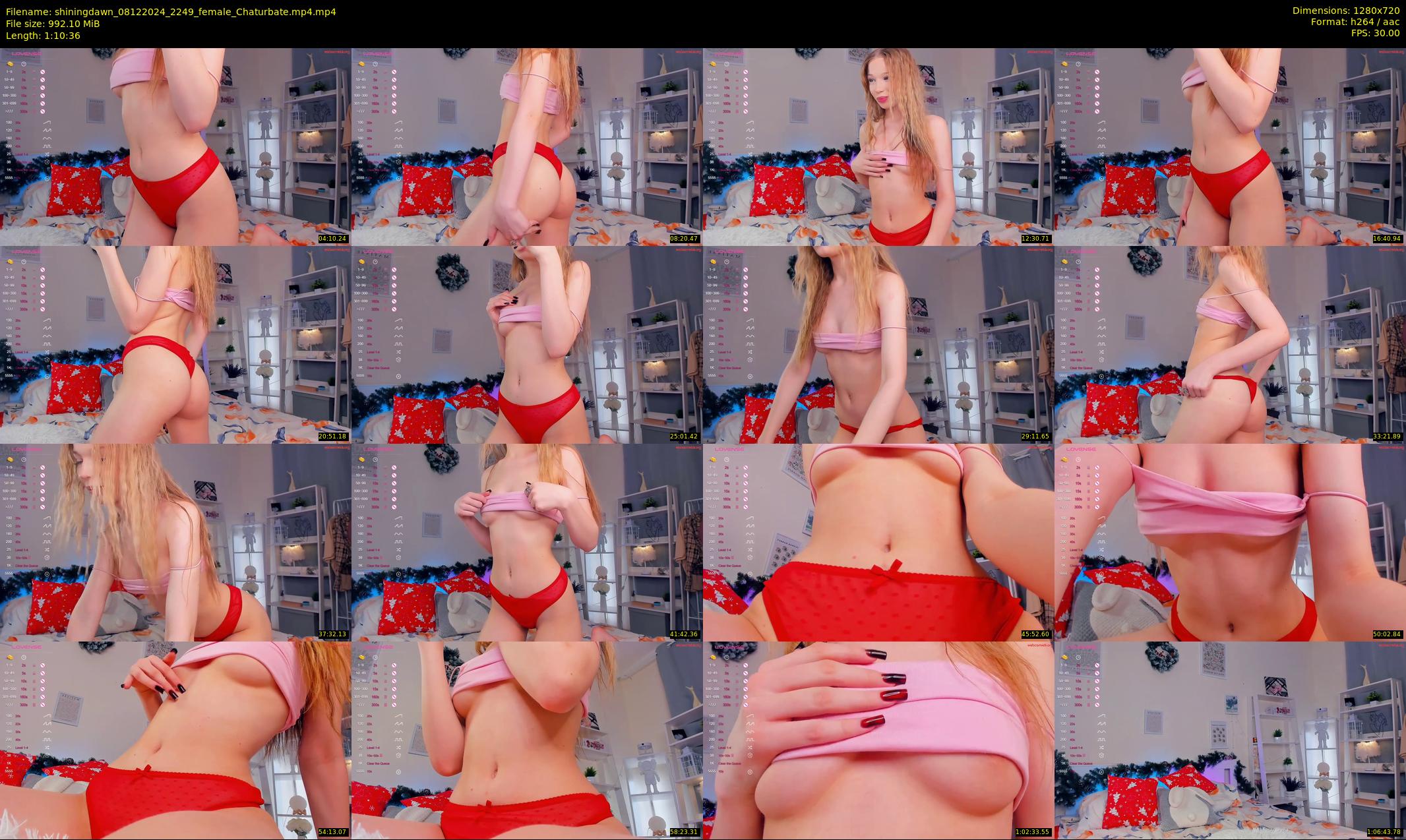 shiningdawn — 71 minute Chaturbate female cam show recording, 720p, Dec 8, 2024