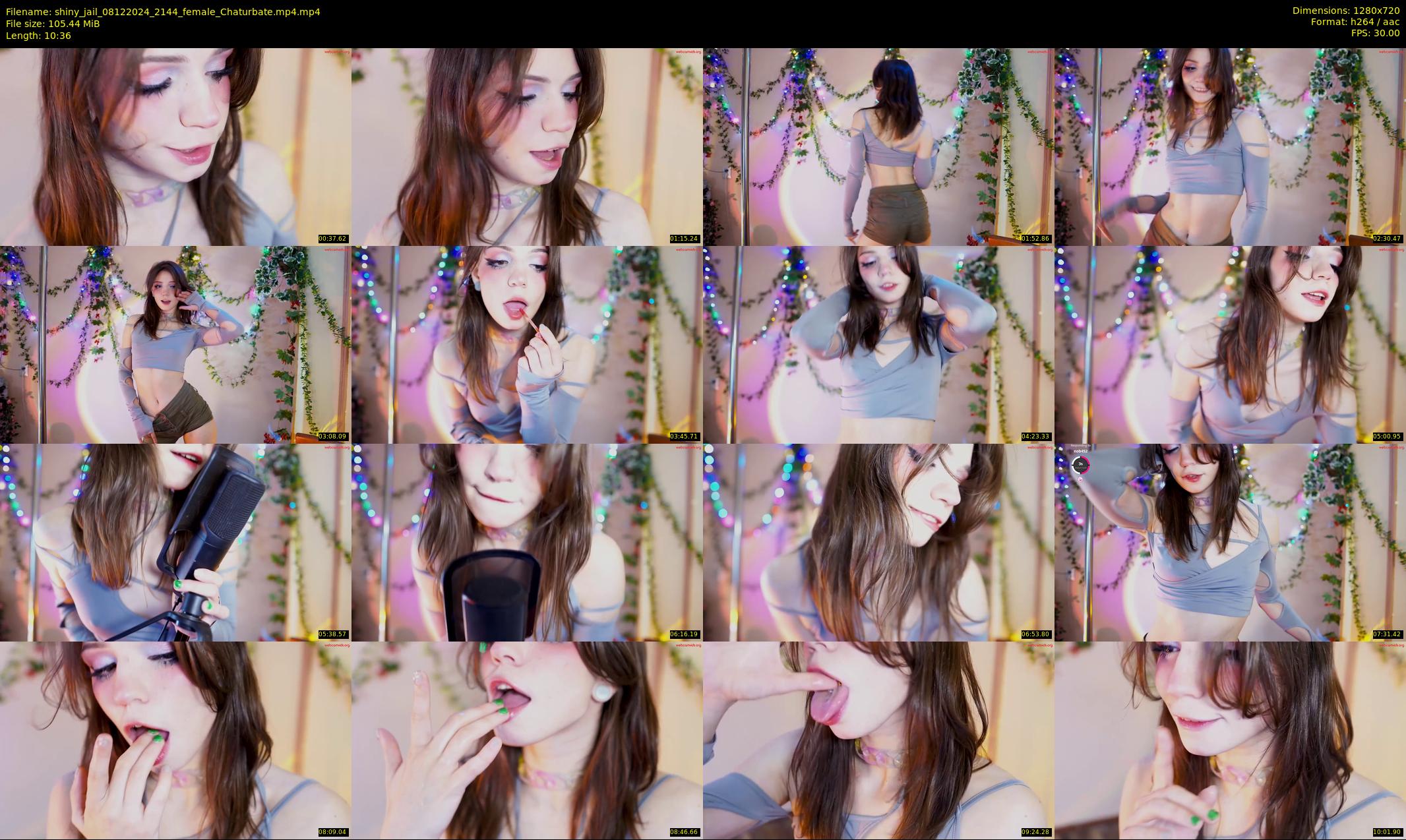 shiny_jail — 11 minute Chaturbate female cam show recording, 720p, Dec 8, 2024