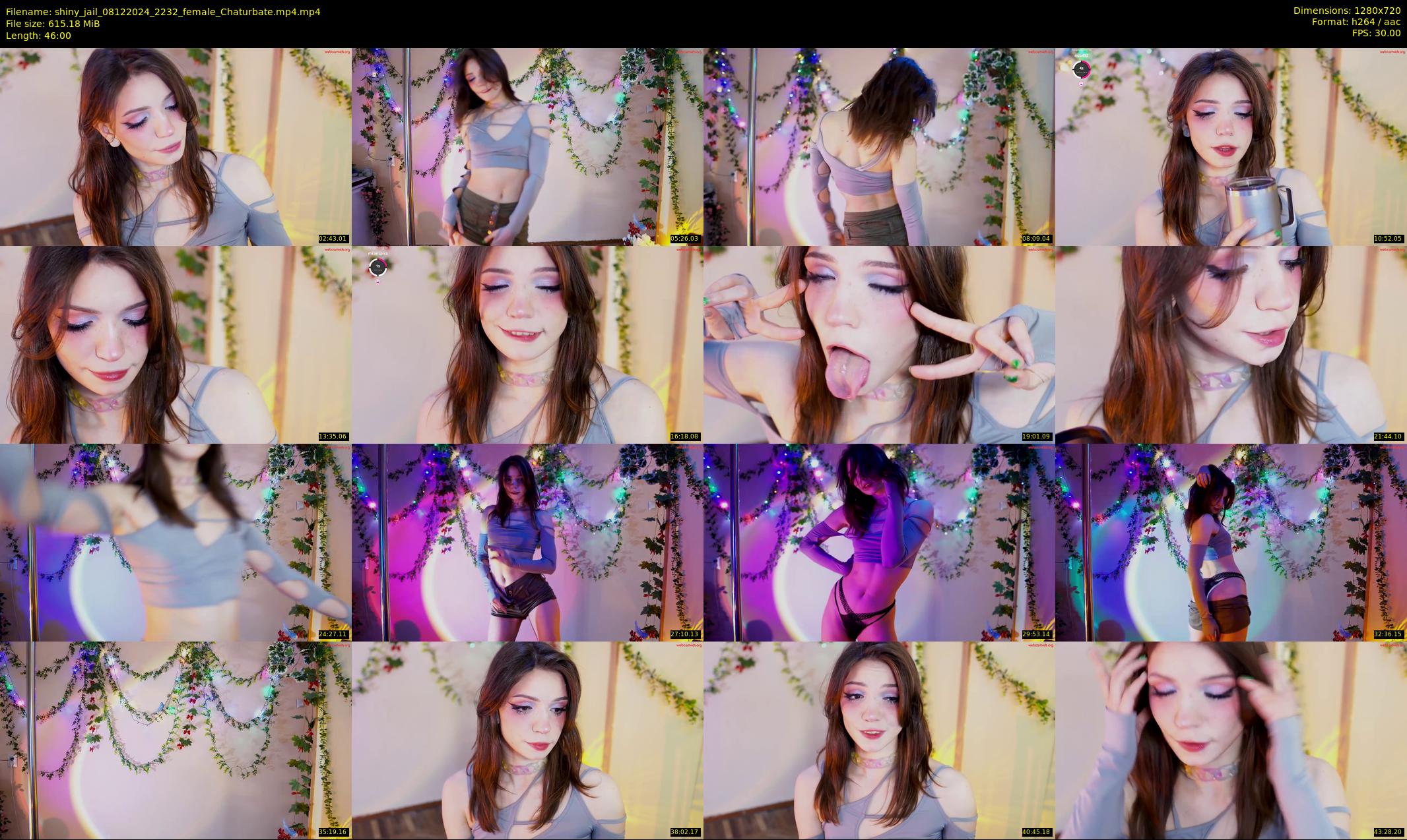 shiny_jail — 46 minute Chaturbate female cam show recording, 720p, Dec 8, 2024