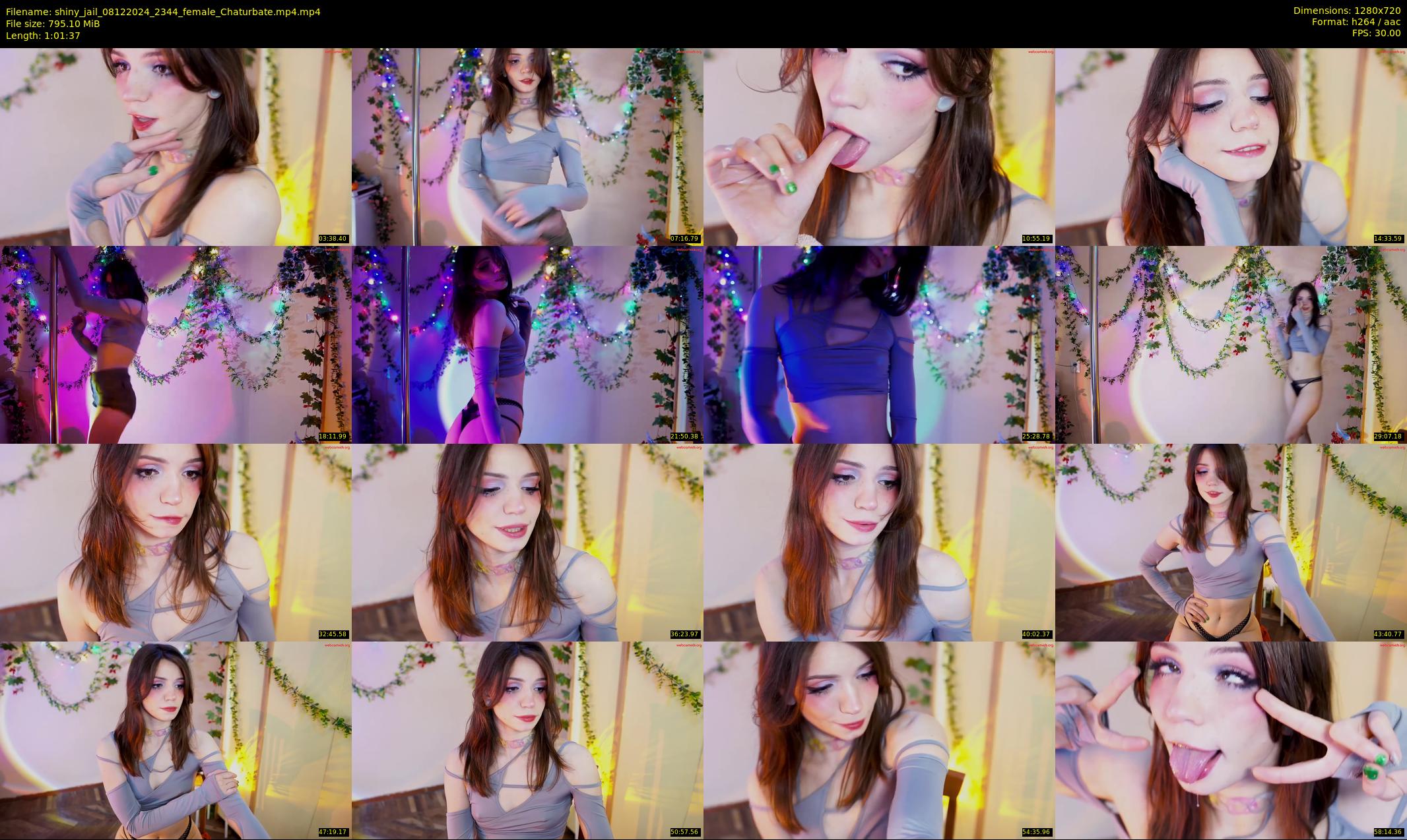 shiny_jail — 62 minute Chaturbate female cam show recording, 720p, Dec 8, 2024