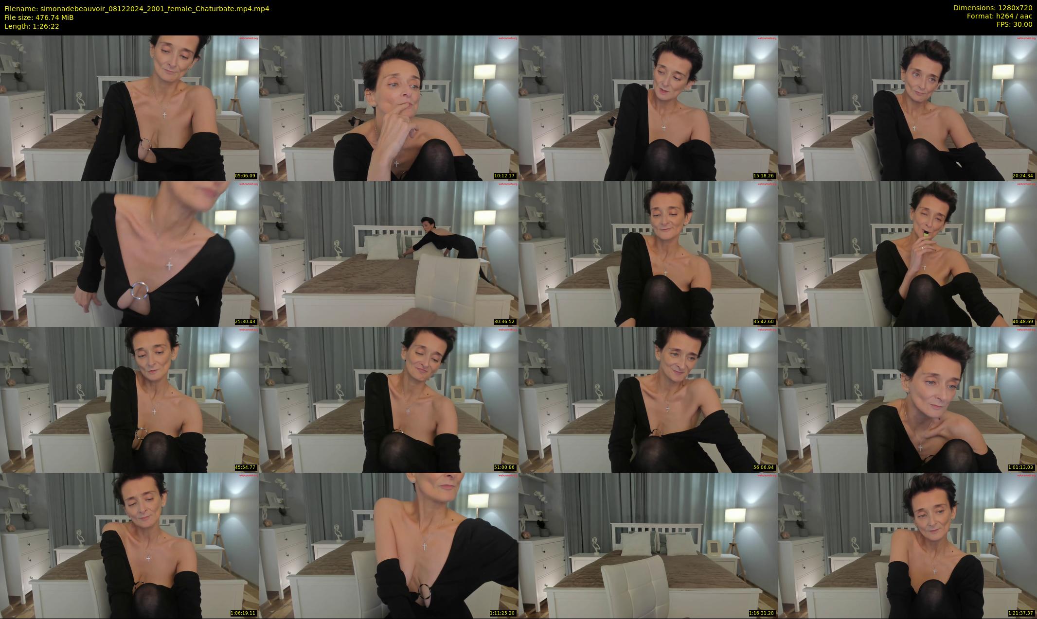 simonadebeauvoir — 87 minute Chaturbate female cam show recording, 720p, Dec 8, 2024