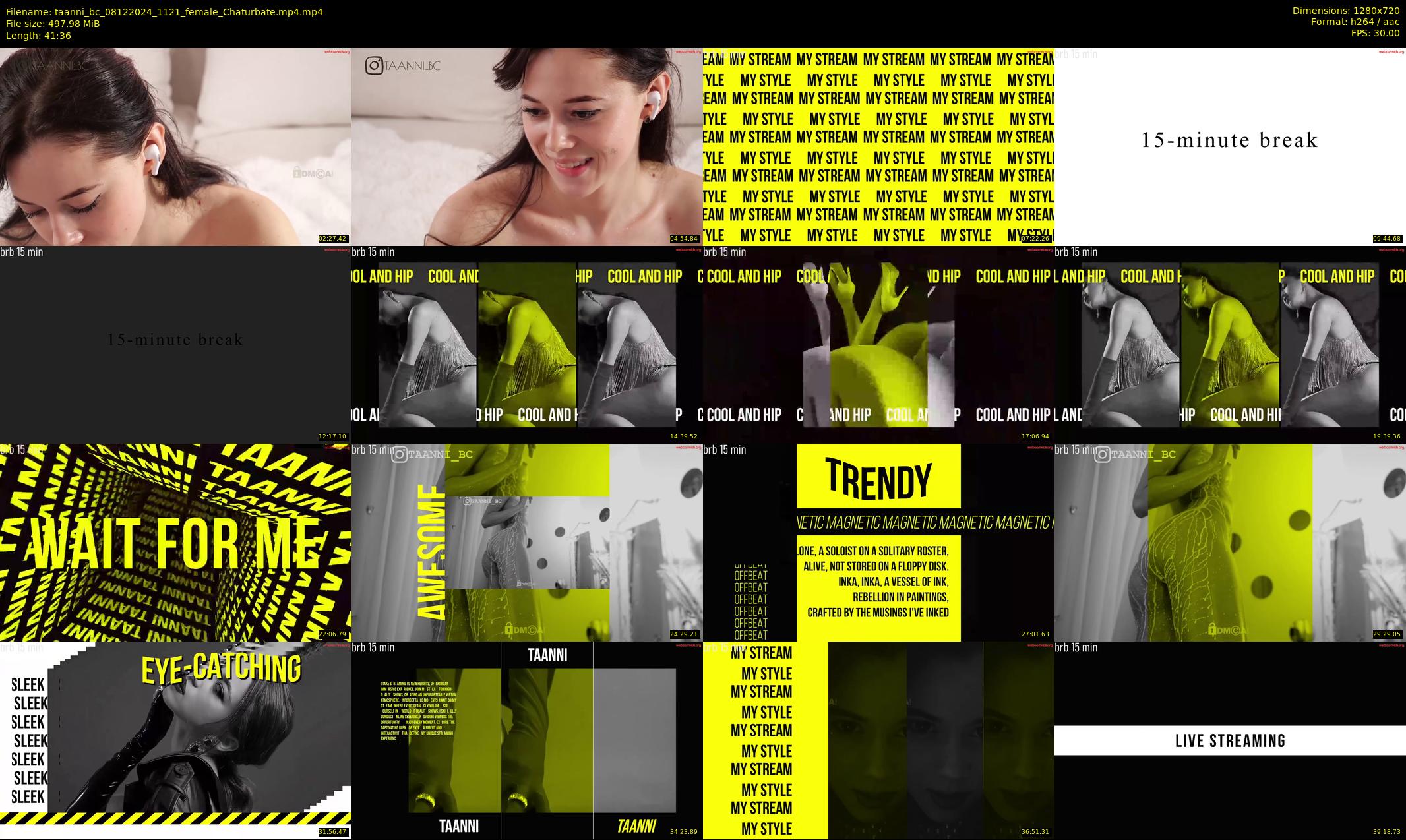taanni_bc — 42 minute Chaturbate female cam show recording, 720p, Dec 8, 2024