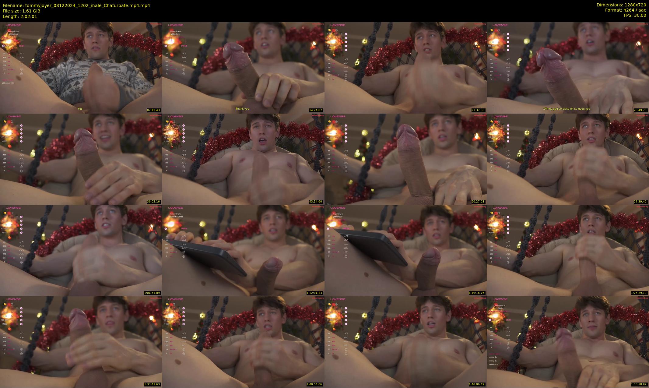 tommyjoyer — 123 minute Chaturbate male cam show recording, 720p, Dec 8, 2024