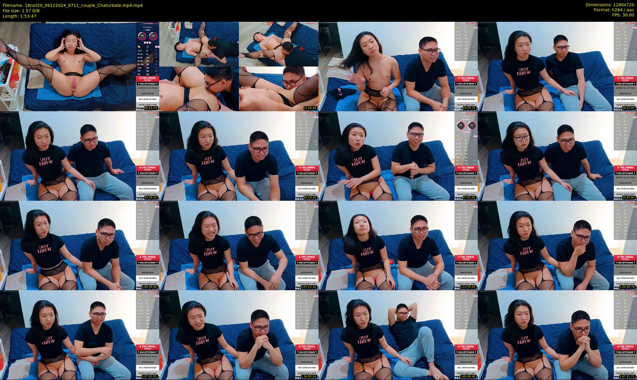18not20 — 114 minute Chaturbate couple cam show recording, 720p, Dec 9, 2024