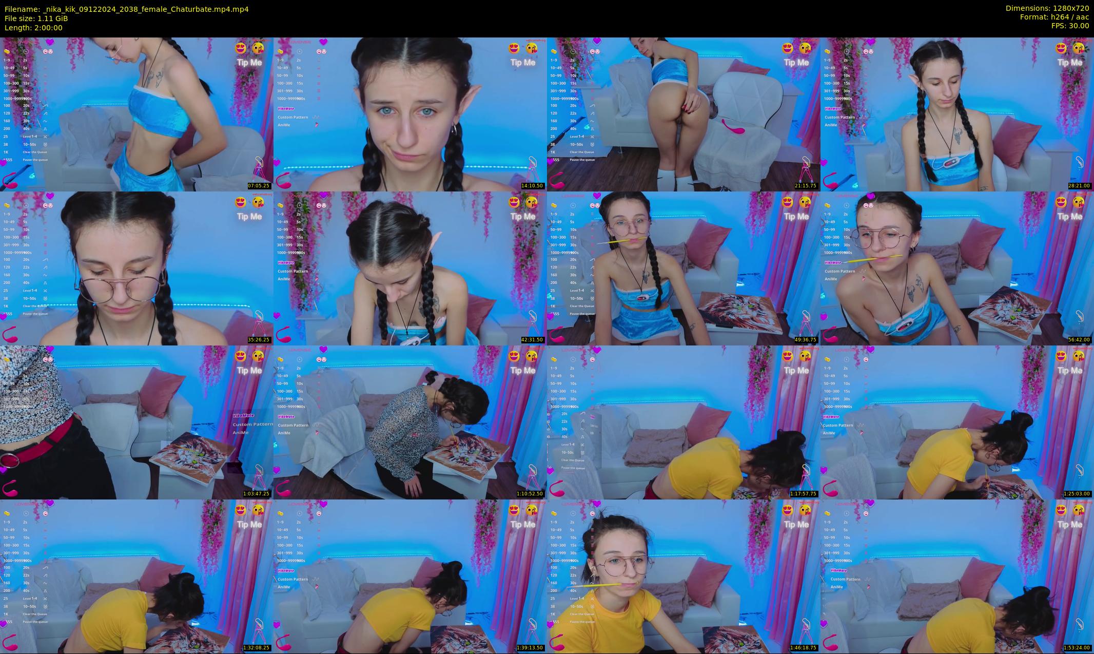 _nika_kik — 120 minute Chaturbate female cam show recording, 720p, Dec 9, 2024