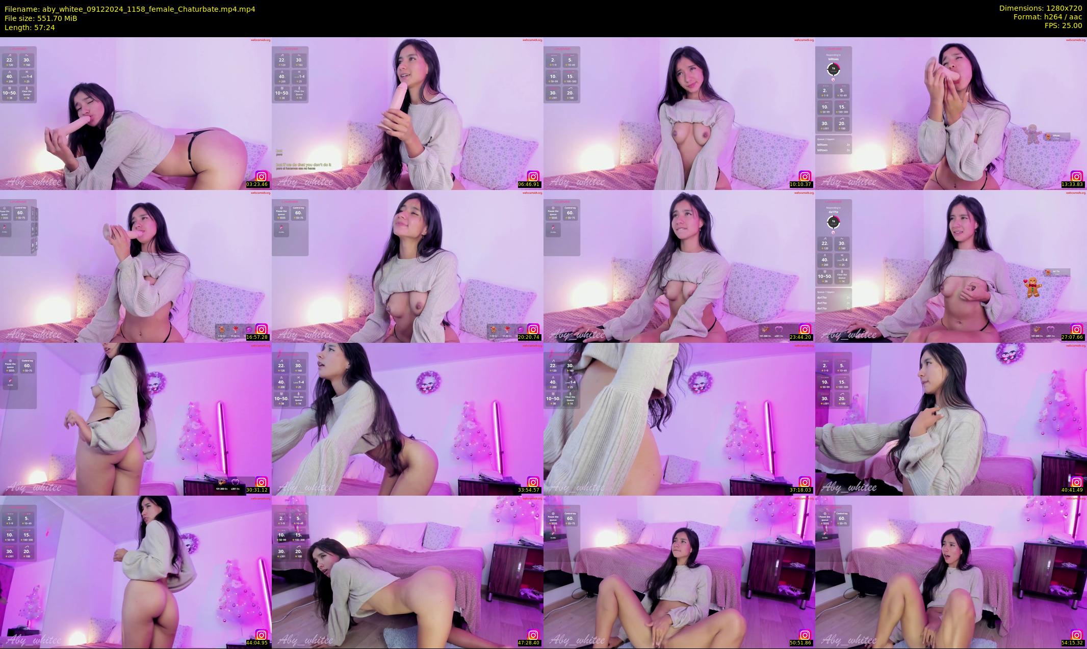 aby_whitee — 58 minute Chaturbate female cam show recording, 720p, Dec 9, 2024