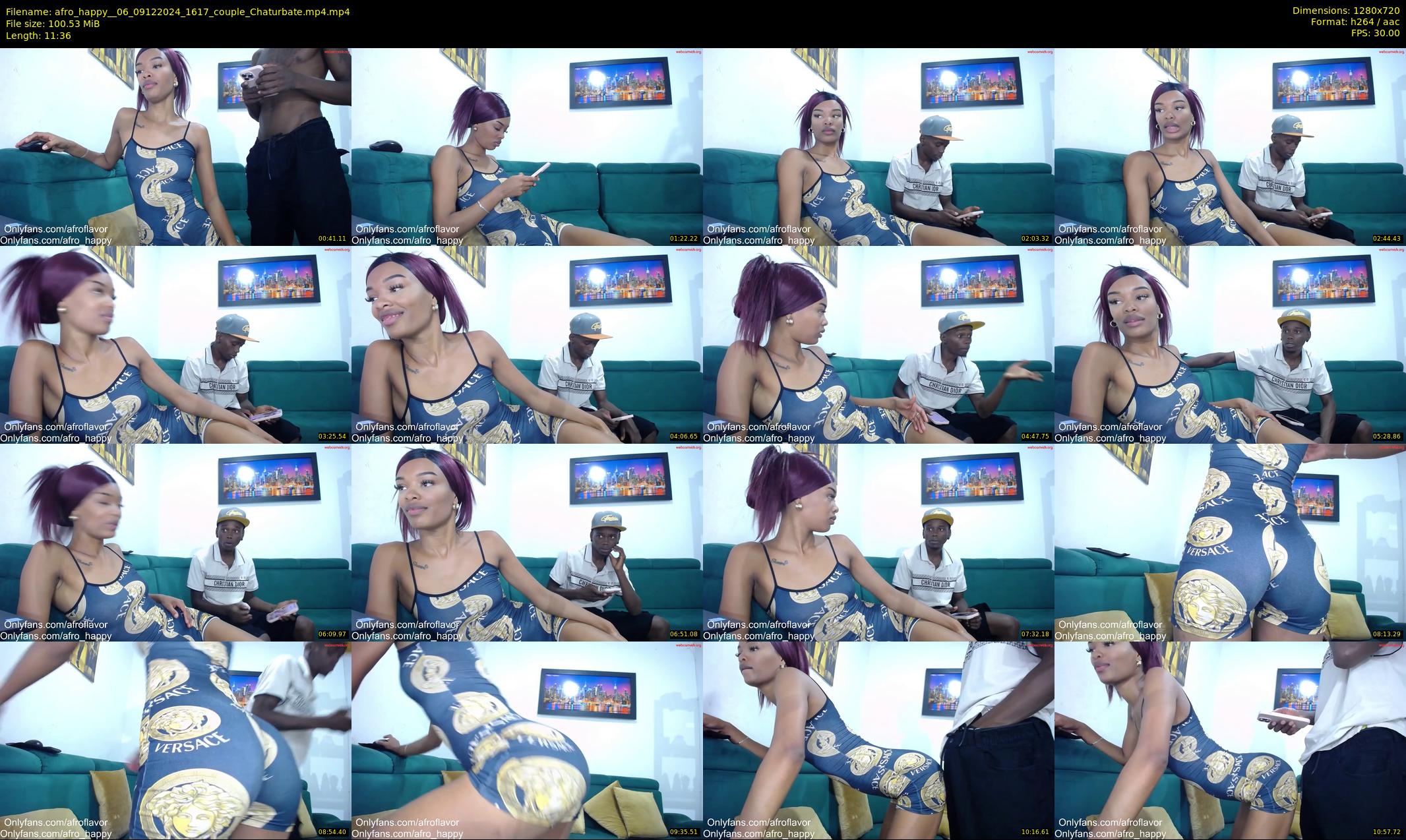 afro_happy__06 — 12 minute Chaturbate couple cam show recording, 720p, Dec 9, 2024