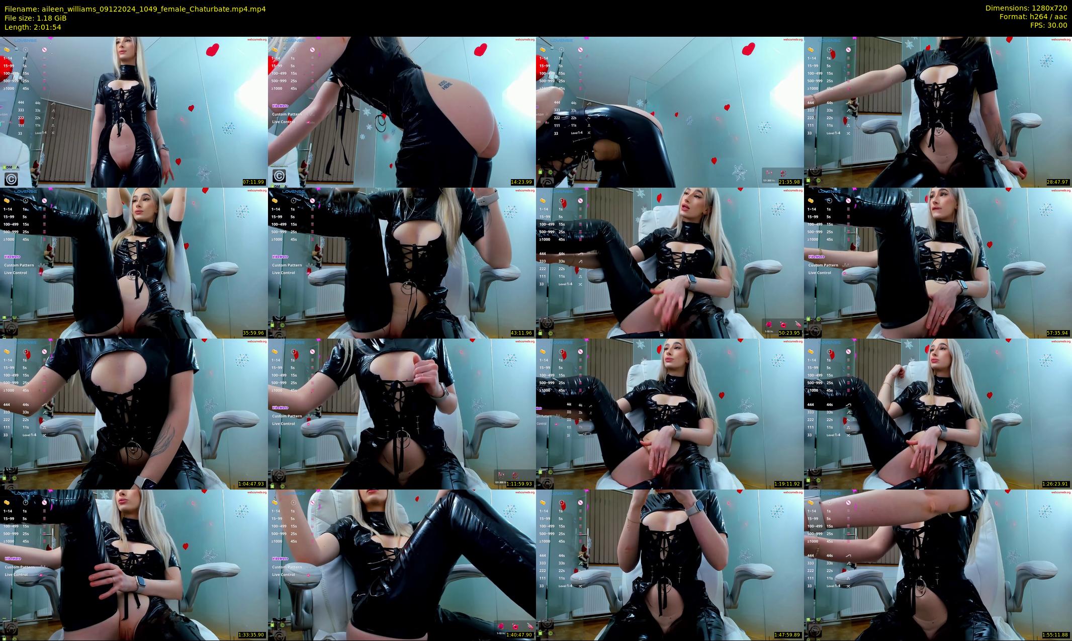 aileen_williams — 122 minute Chaturbate female cam show recording, 720p, Dec 9, 2024