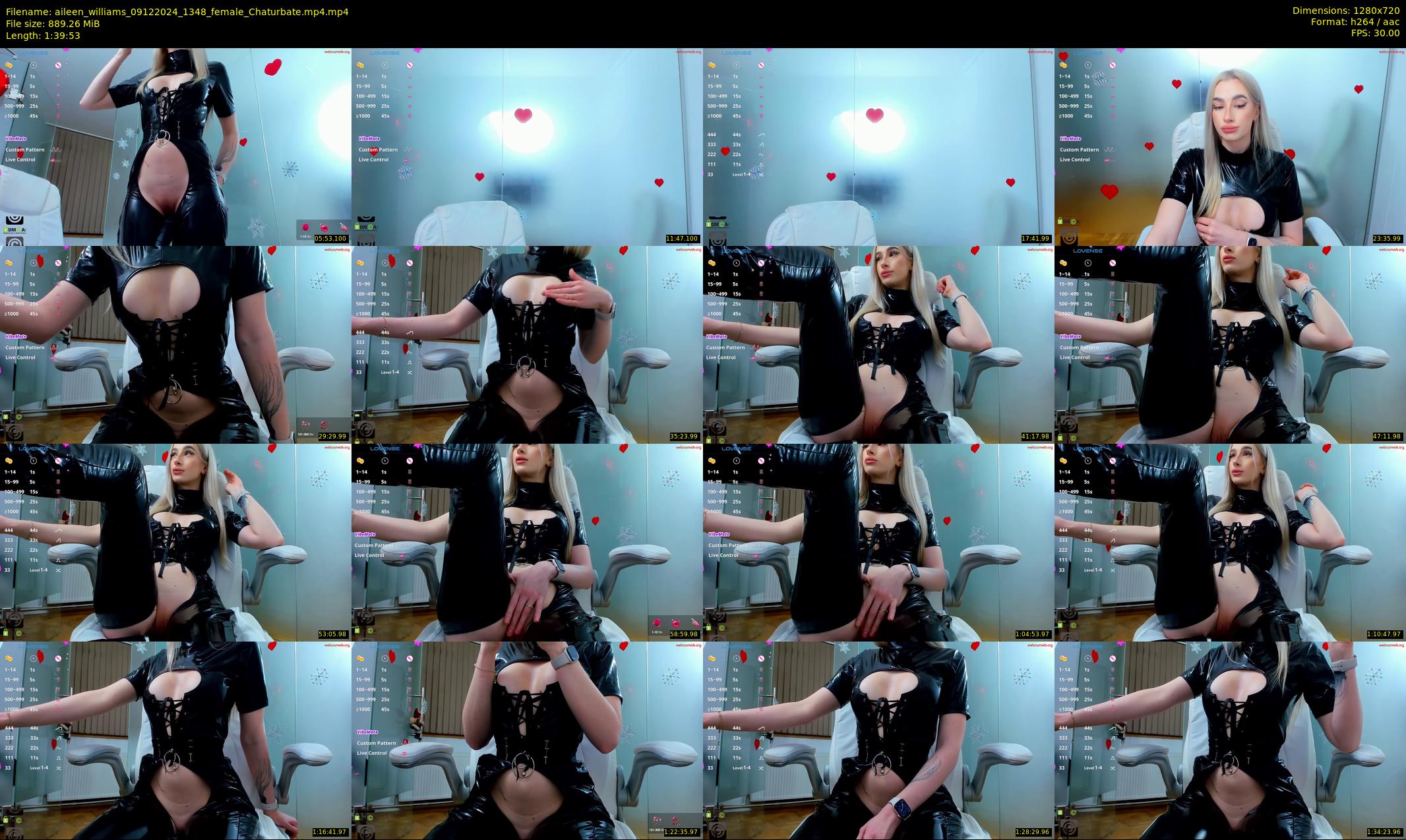 aileen_williams — 100 minute Chaturbate female cam show recording, 720p, Dec 9, 2024