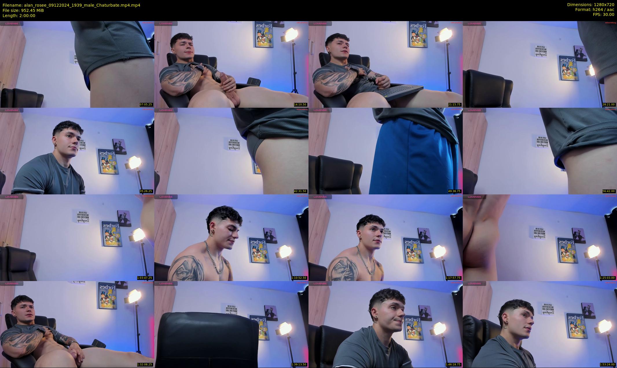 alan_rosee — 120 minute Chaturbate male cam show recording, 720p, Dec 9, 2024