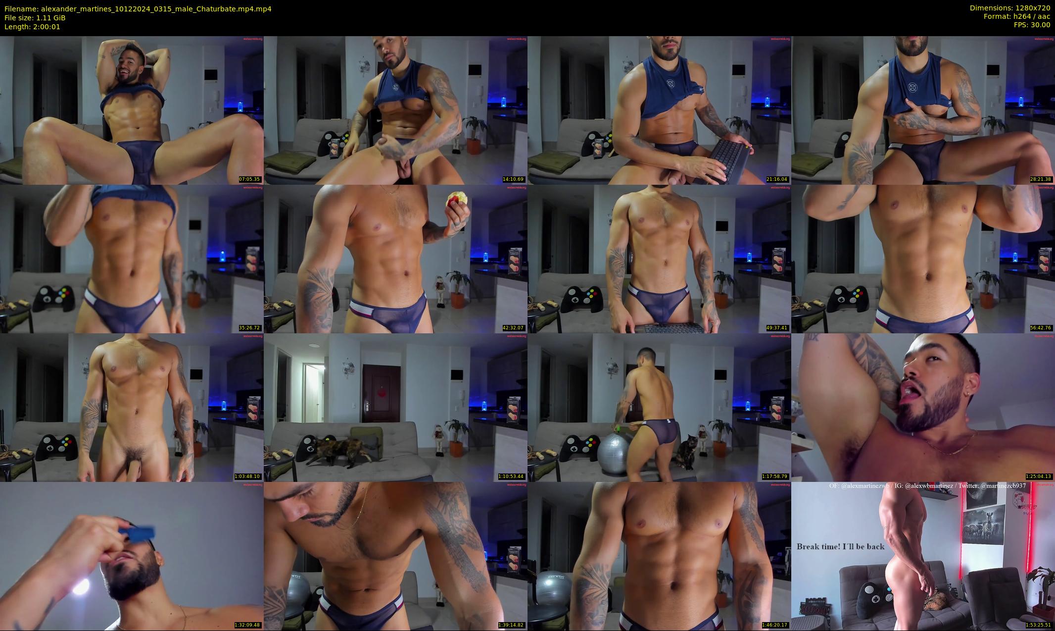 alexander_martines — 121 minute Chaturbate male cam show recording, 720p, Dec 10, 2024