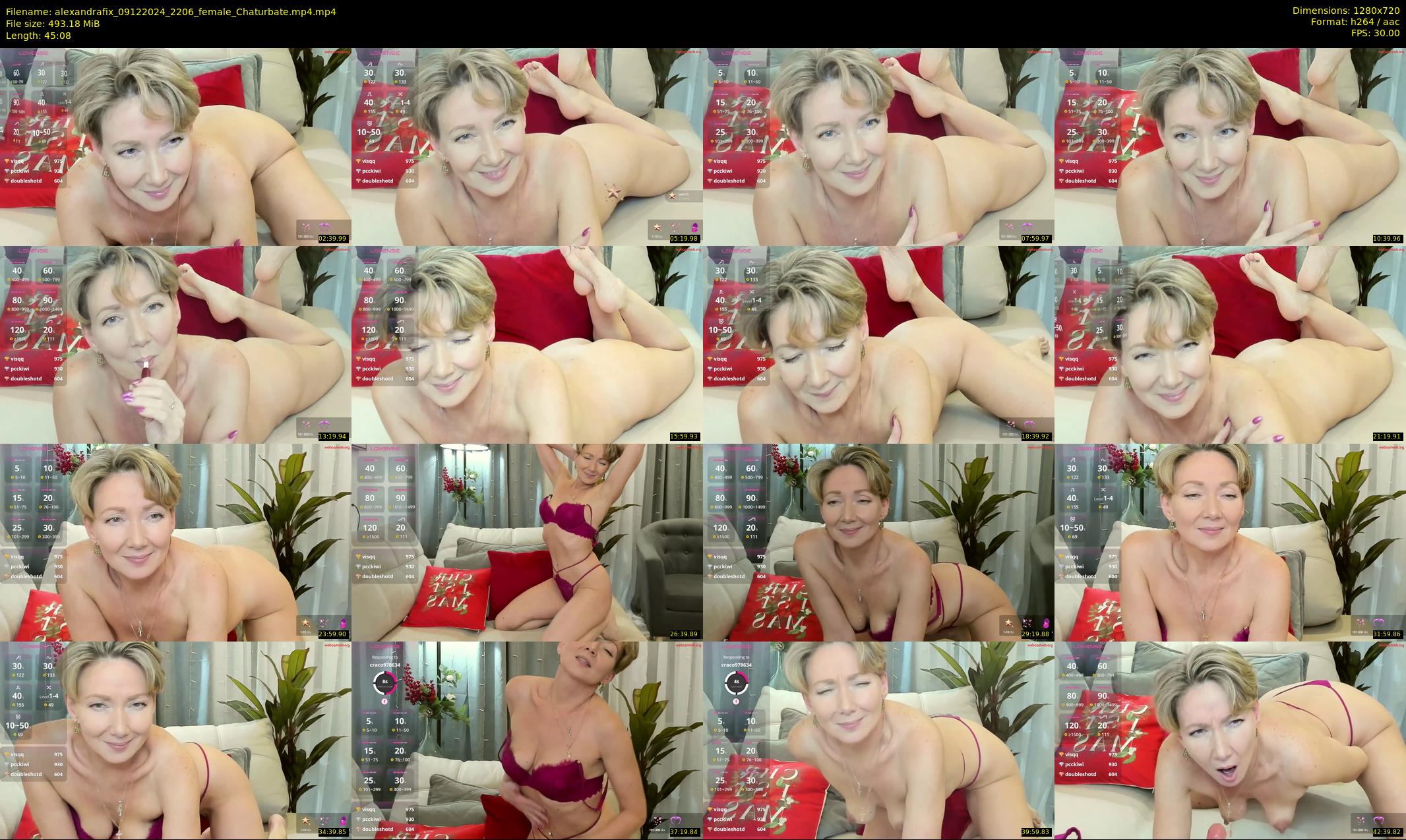 alexandrafix — 46 minute Chaturbate female cam show recording, 720p, Dec 9, 2024