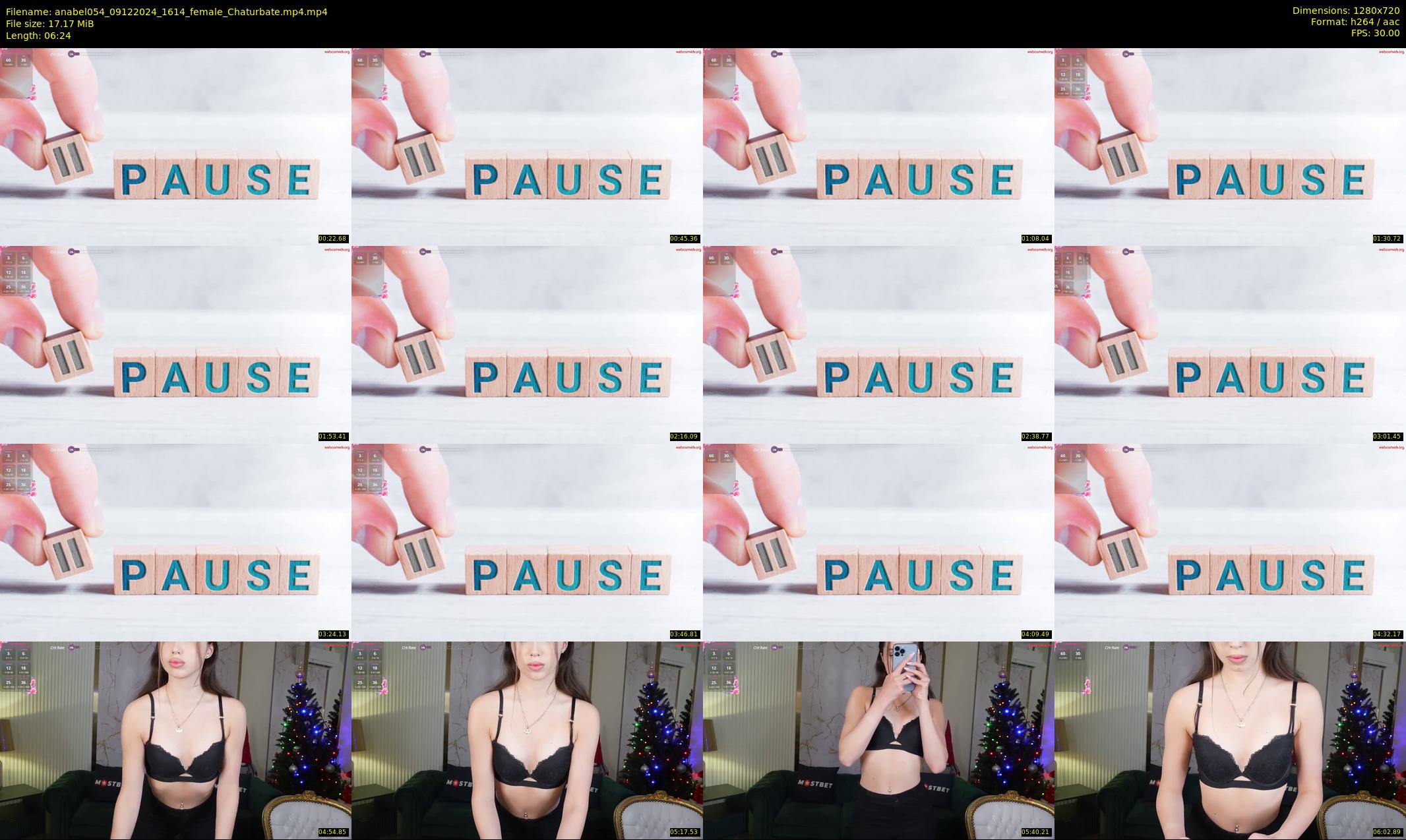 anabel054 — 7 minute Chaturbate female cam show recording, 720p, Dec 9, 2024